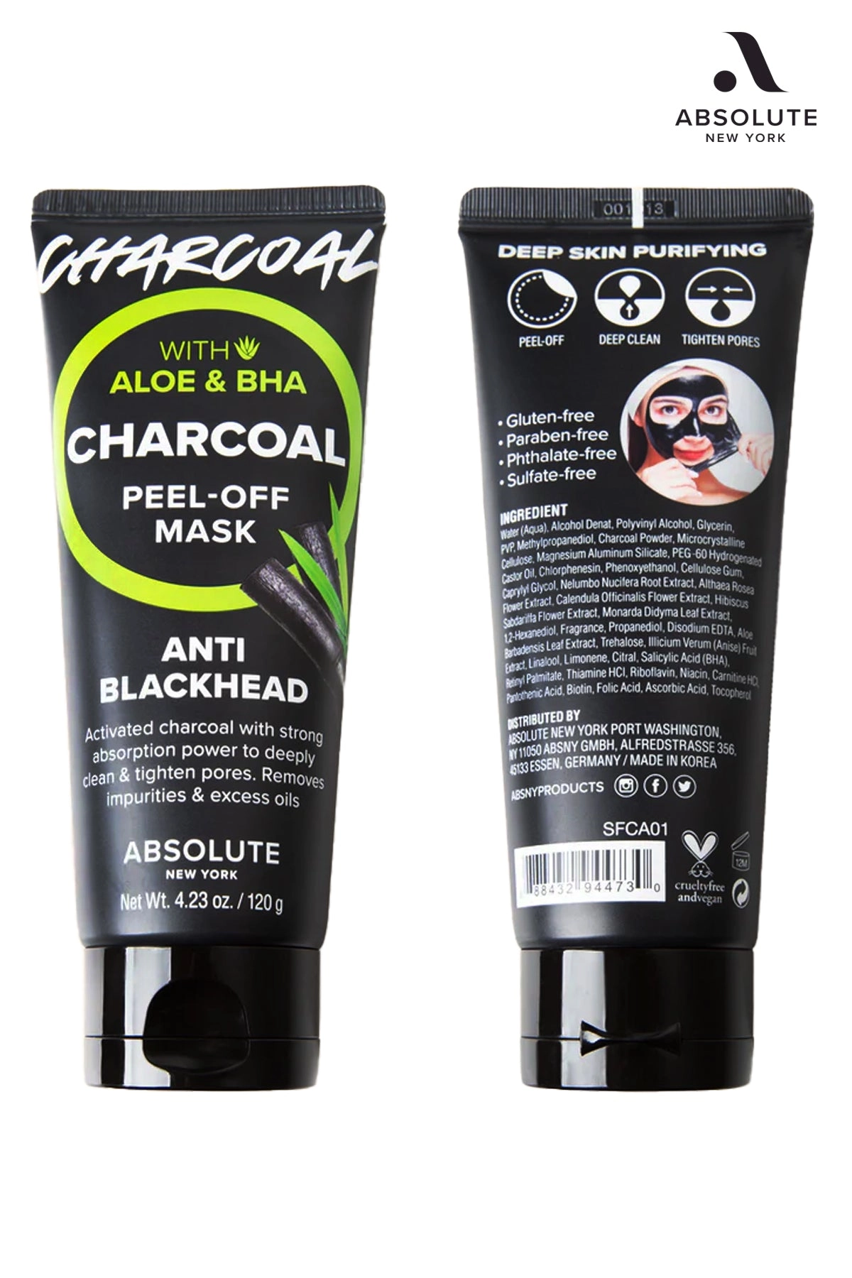 ABSOLUTE NEW YORK CHARCOAL PEEL OFF MASK
