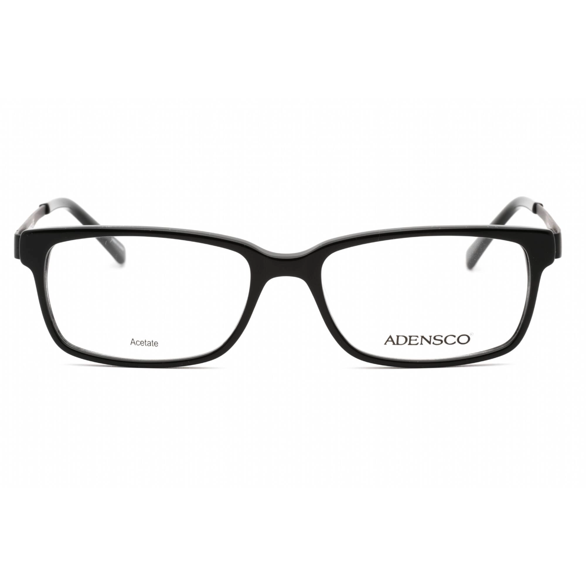 Adensco Men's Eyeglasses - Black Plastic Full Rim Rectangular Frame | AD 126 0807 00