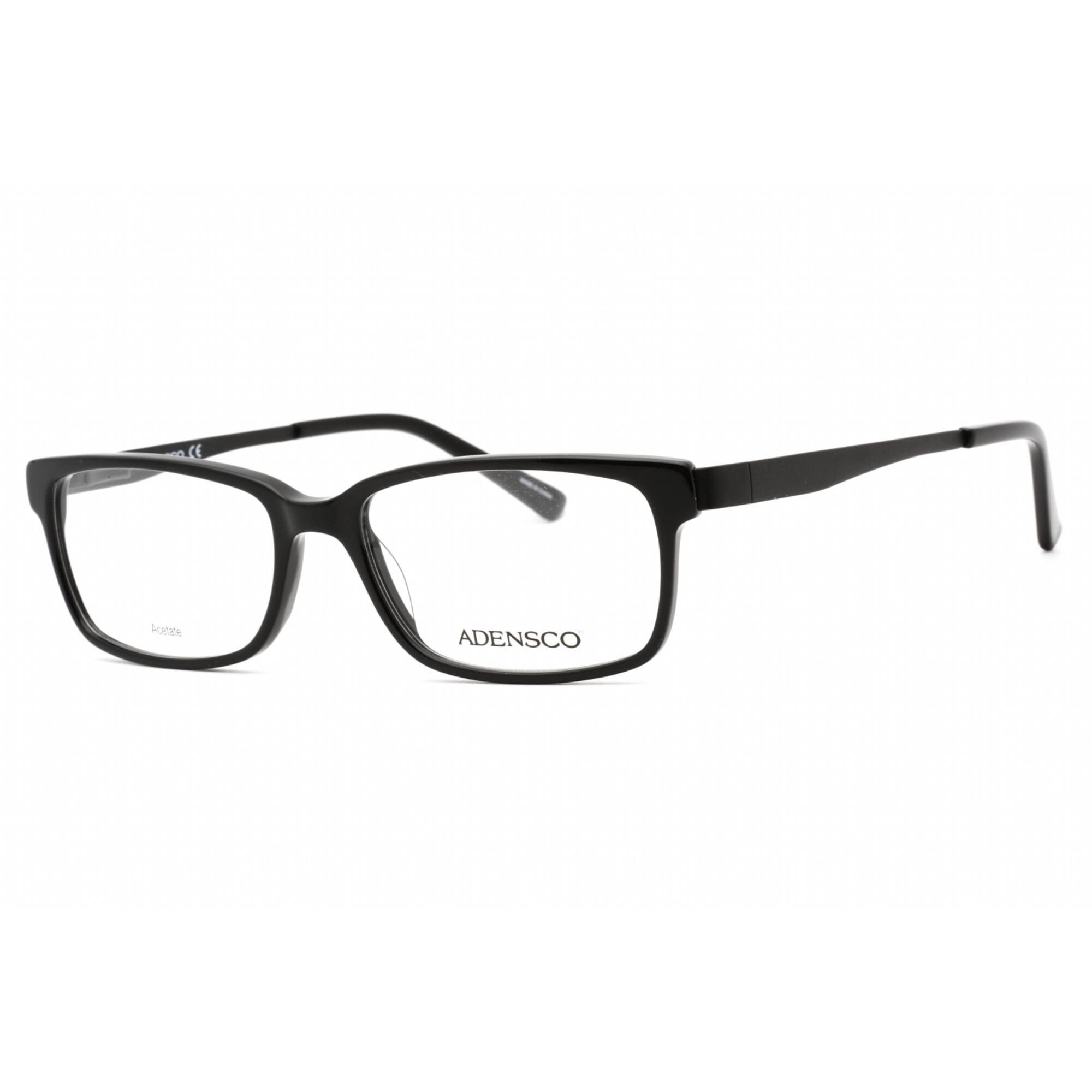 Adensco Men's Eyeglasses - Black Plastic Full Rim Rectangular Frame | AD 126 0807 00