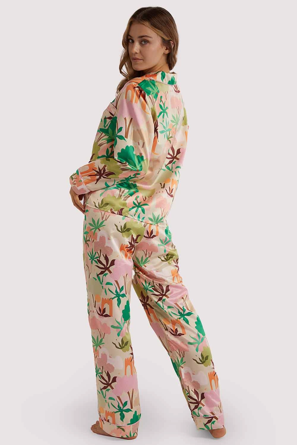 Alja Horvat Recycled Abstract Satin Trousers