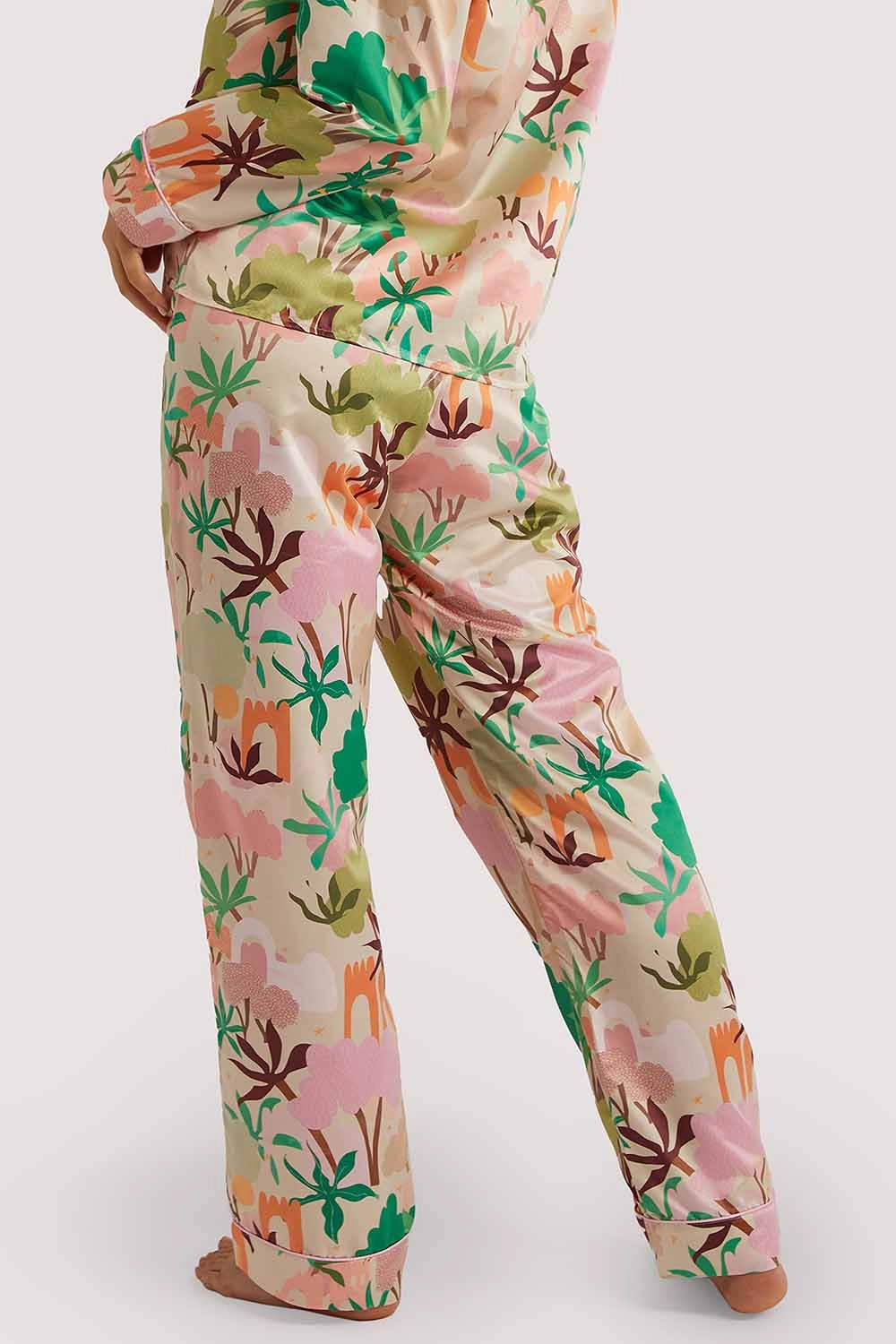 Alja Horvat Recycled Abstract Satin Trousers