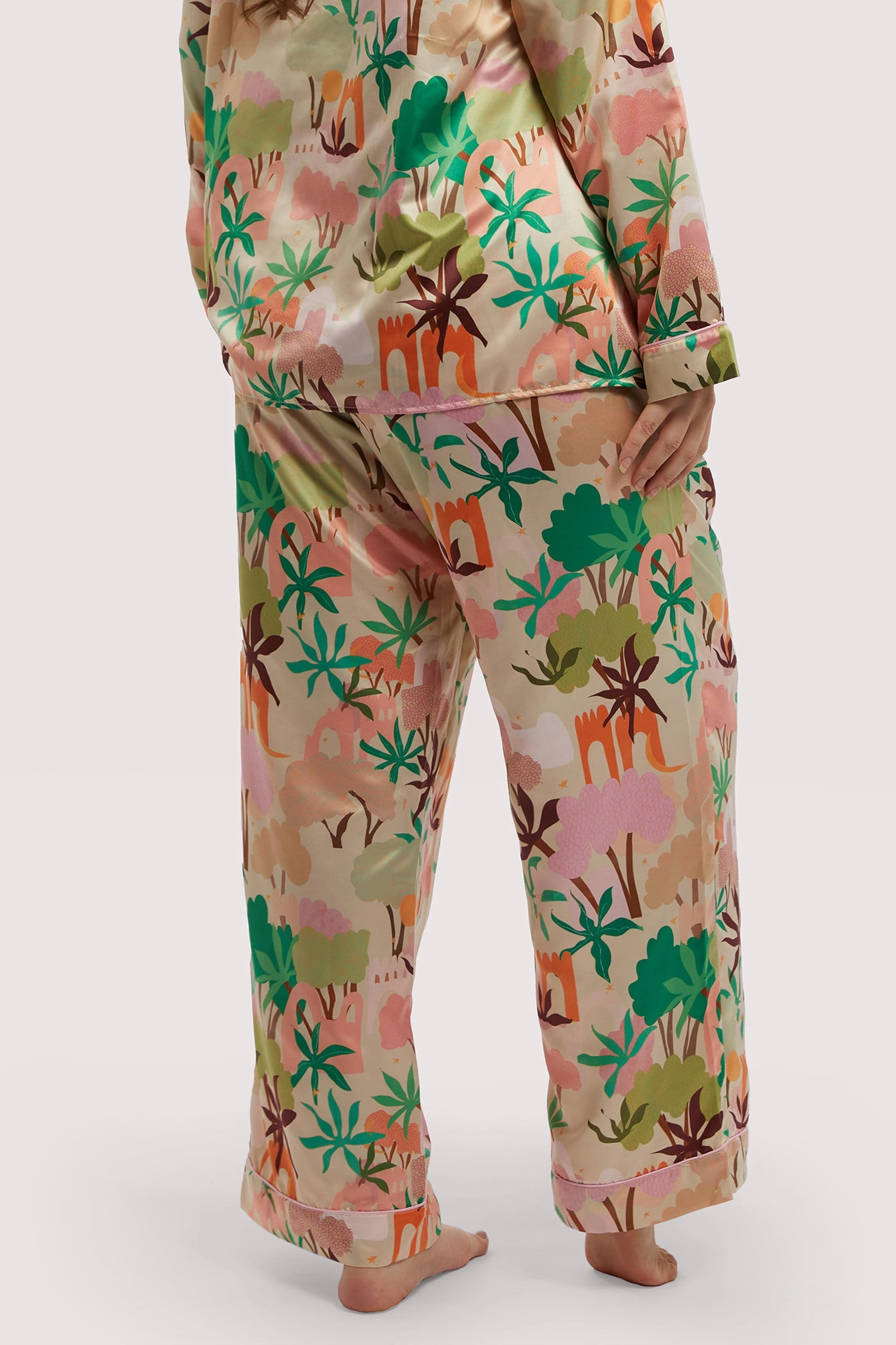 Alja Horvat Recycled Abstract Satin Trousers