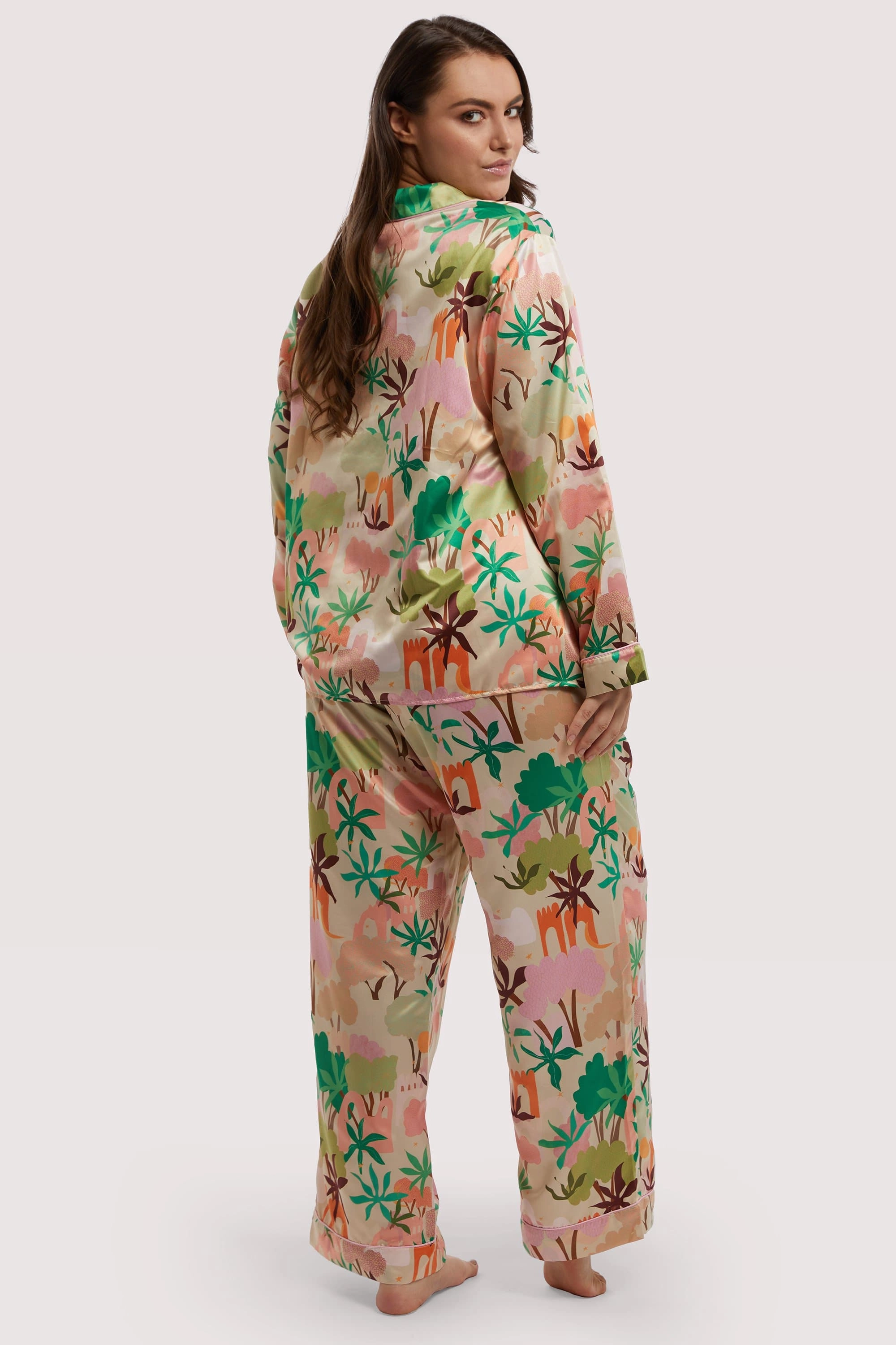 Alja Horvat Recycled Abstract Satin Trousers
