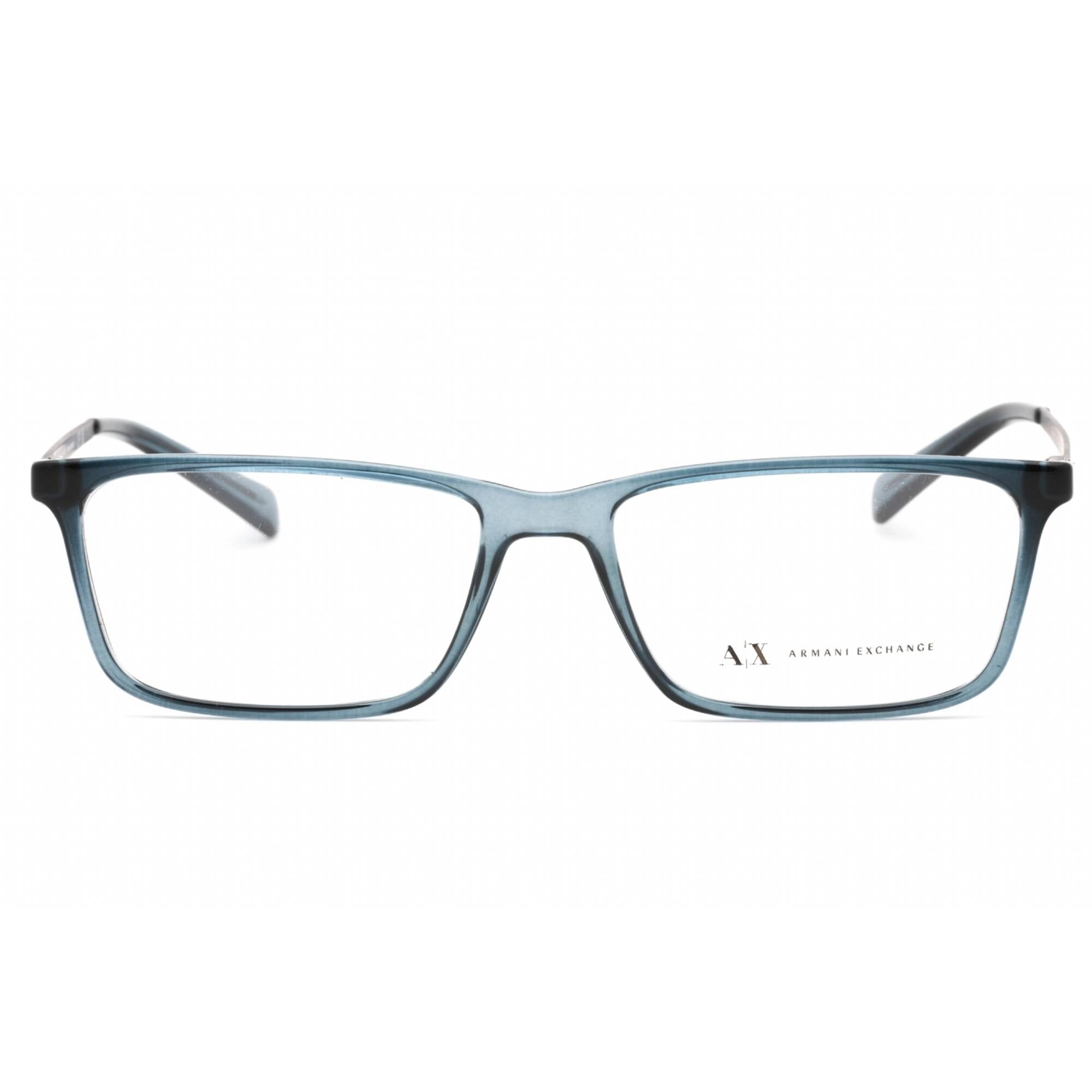Armani Exchange Men's Eyeglasses - Blue Rectangular Full Rim Frame | 0AX3027 8238