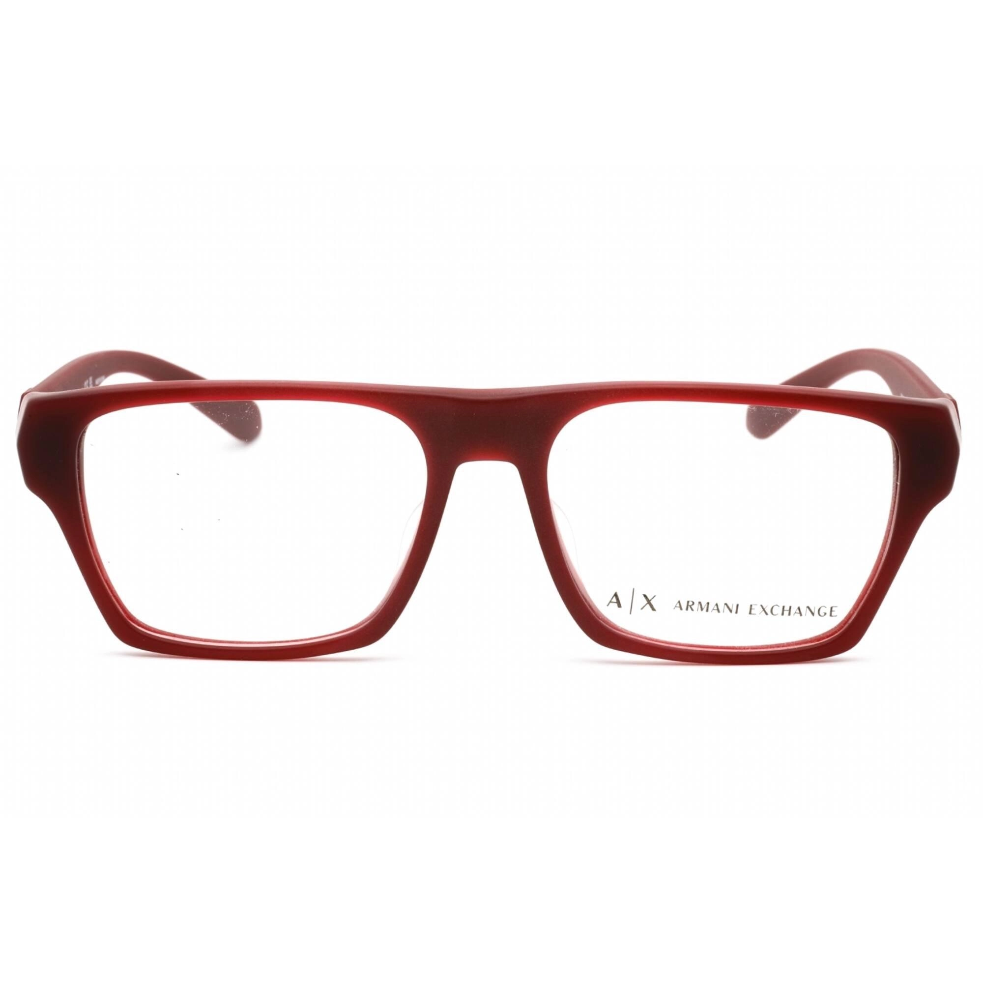 Armani Exchange Men's Eyeglasses - Matte Bordeaux Frame Clear Lens | 0AX3097F 8274