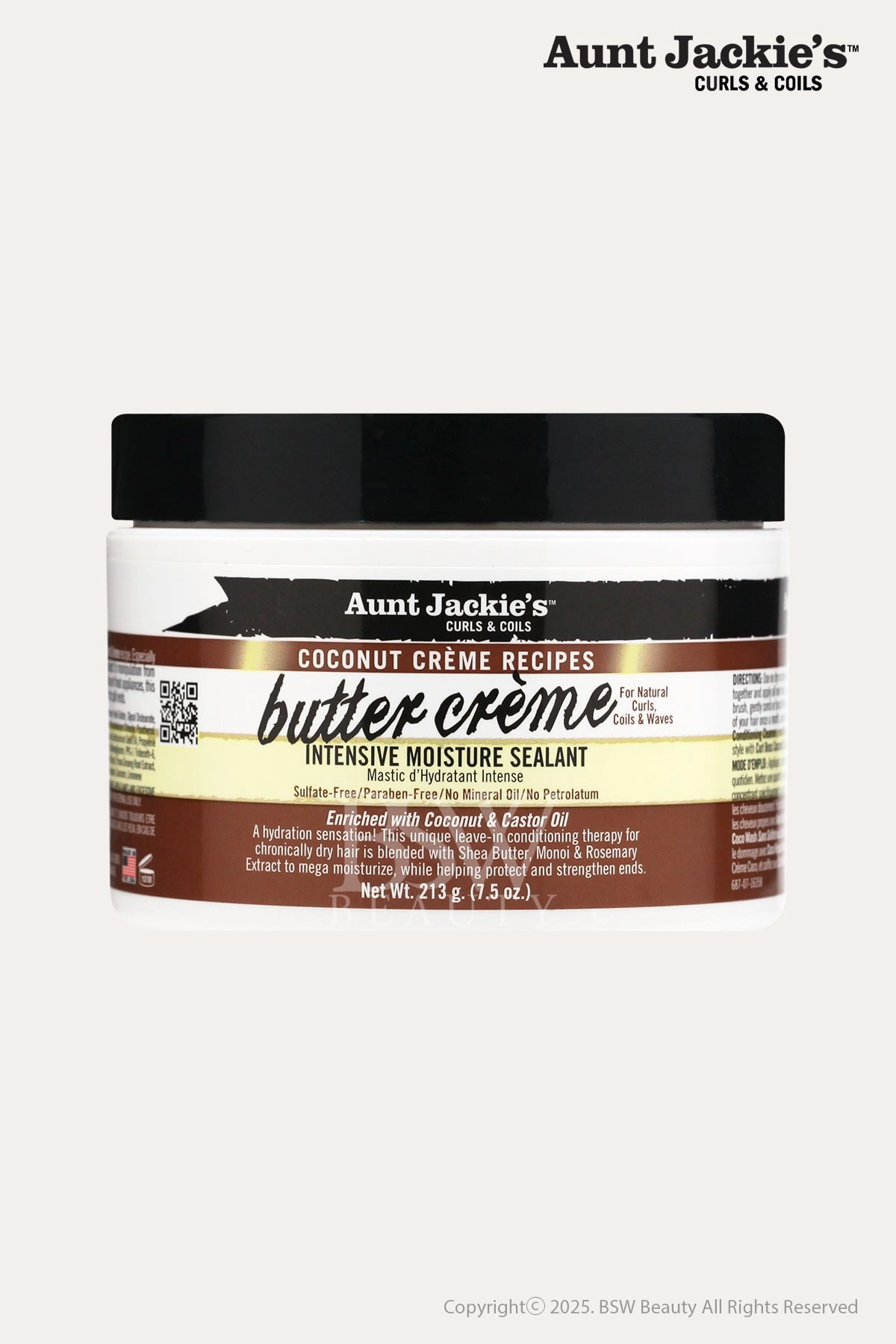 AUNT JACKIES COCONUT CREME BUTTUER CREME INTENSIVE MOISTURE SEALANT 7.5oz