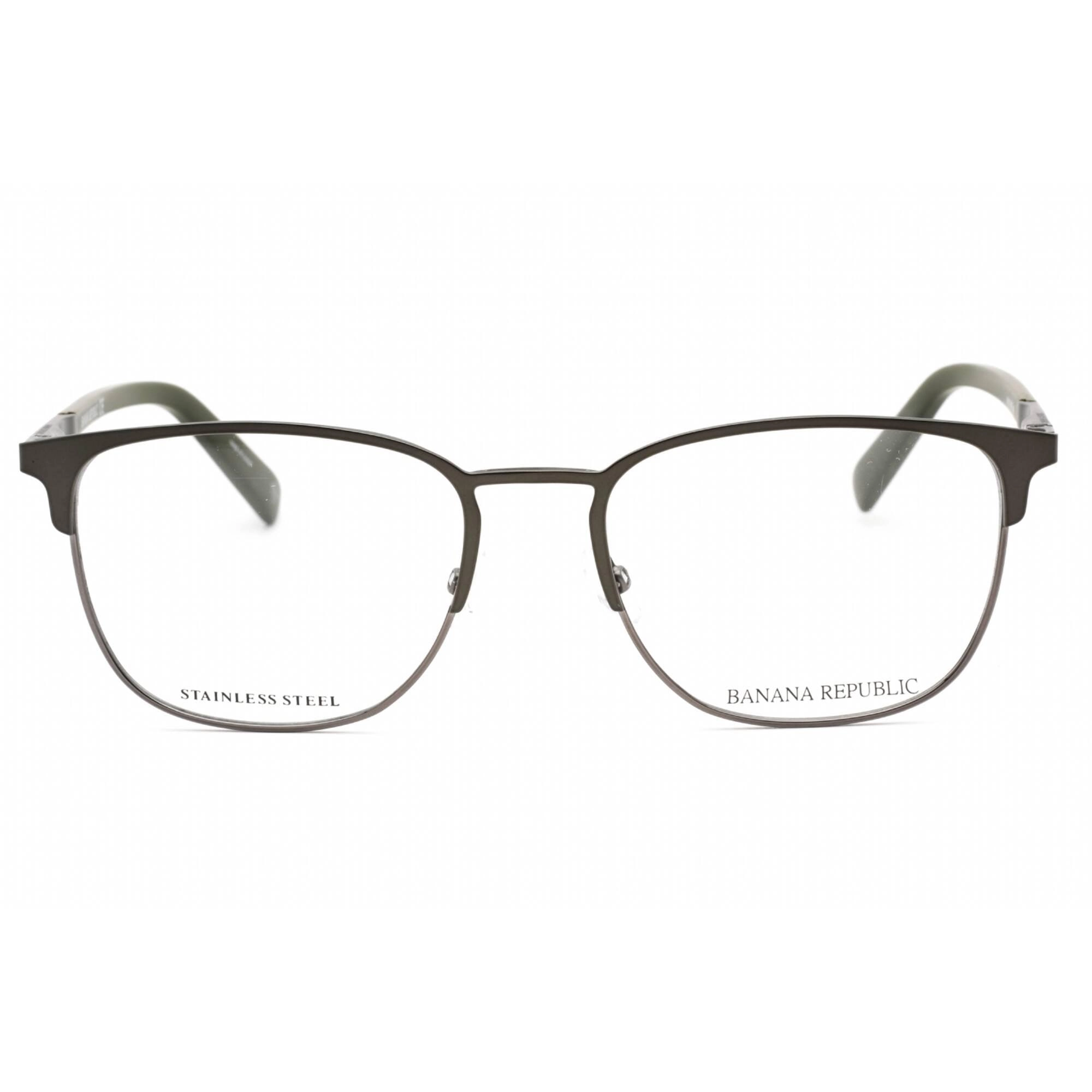 Banana Republic Men's Eyeglasses - Matte Grey Metal Frame Clear Lens | BR 107 0FRE 00