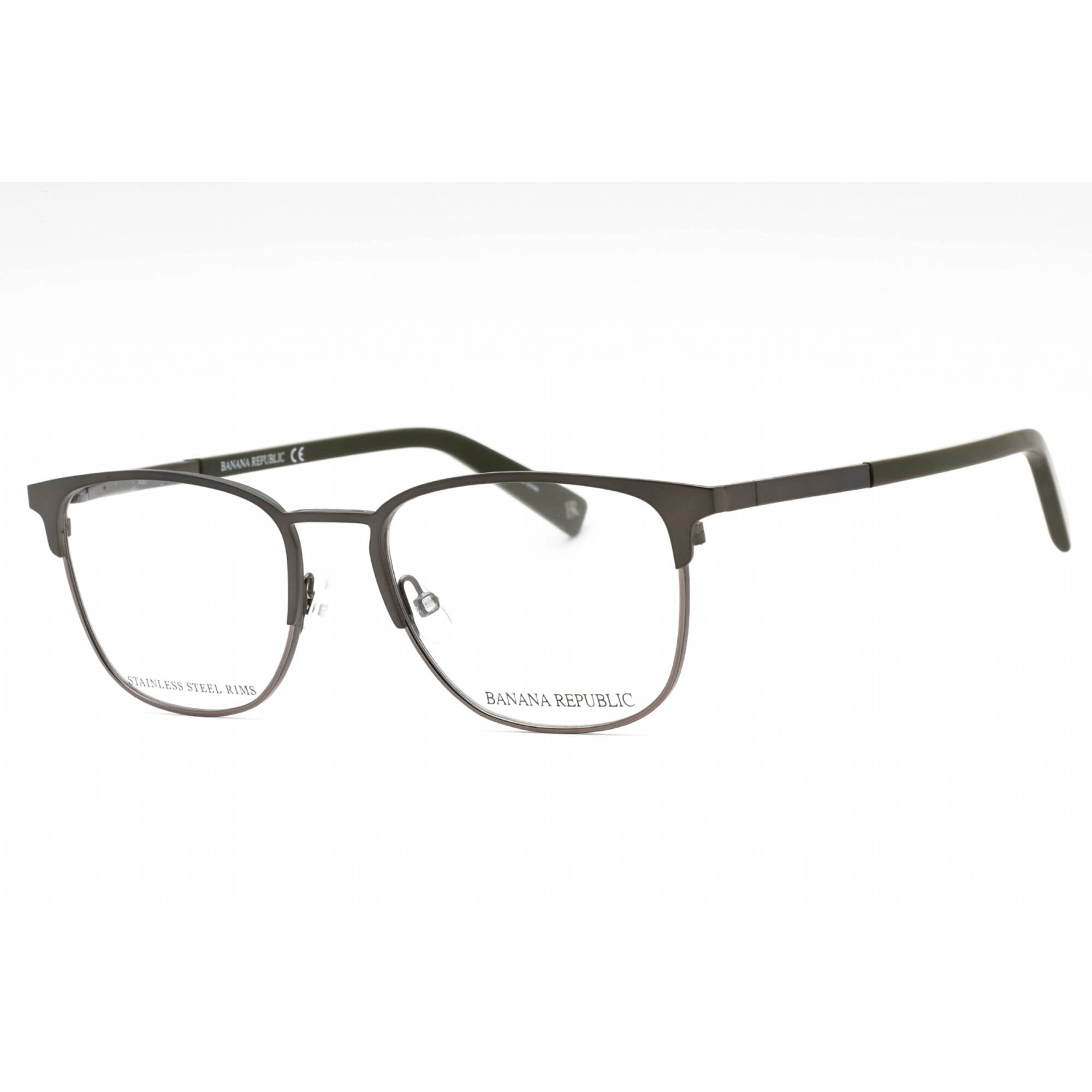 Banana Republic Men's Eyeglasses - Matte Grey Metal Full Rim Frame | BR 107 0FRE 00