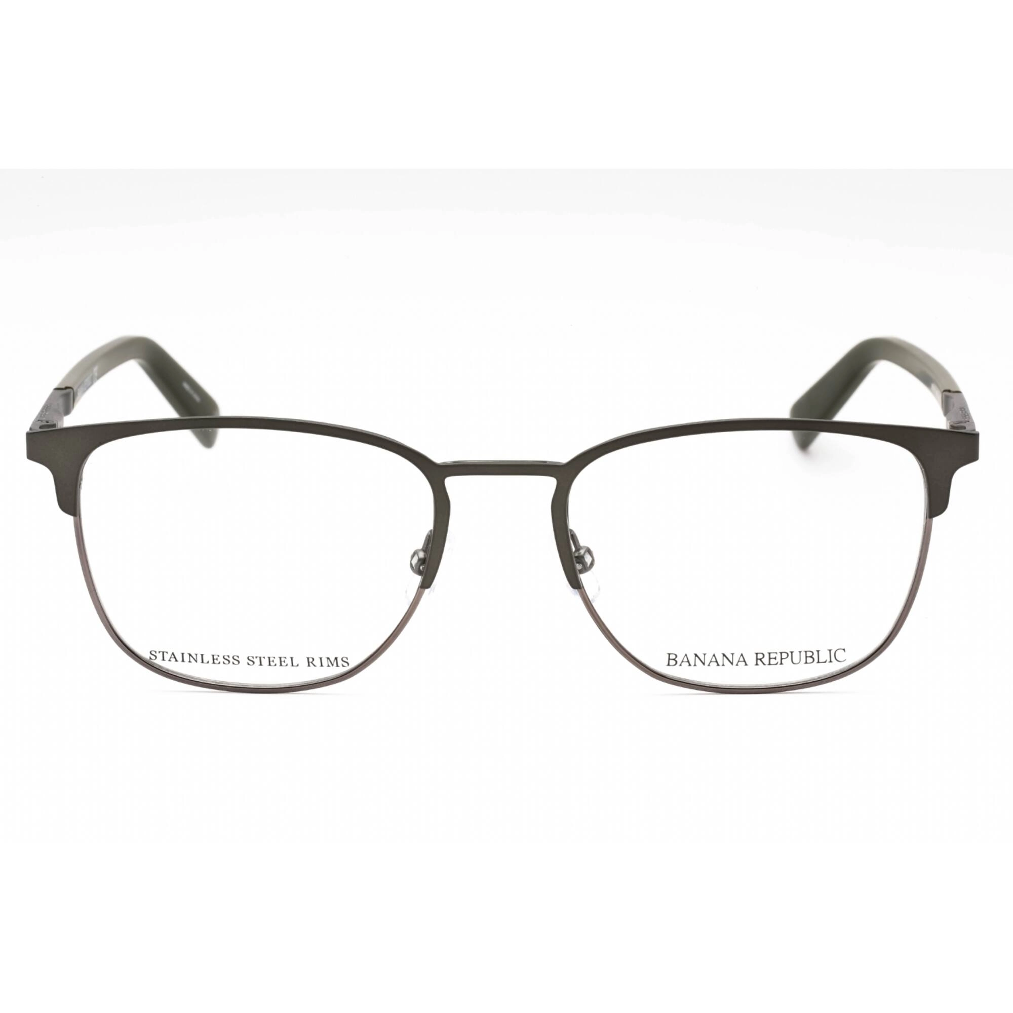 Banana Republic Men's Eyeglasses - Matte Grey Metal Full Rim Frame | BR 107 0FRE 00