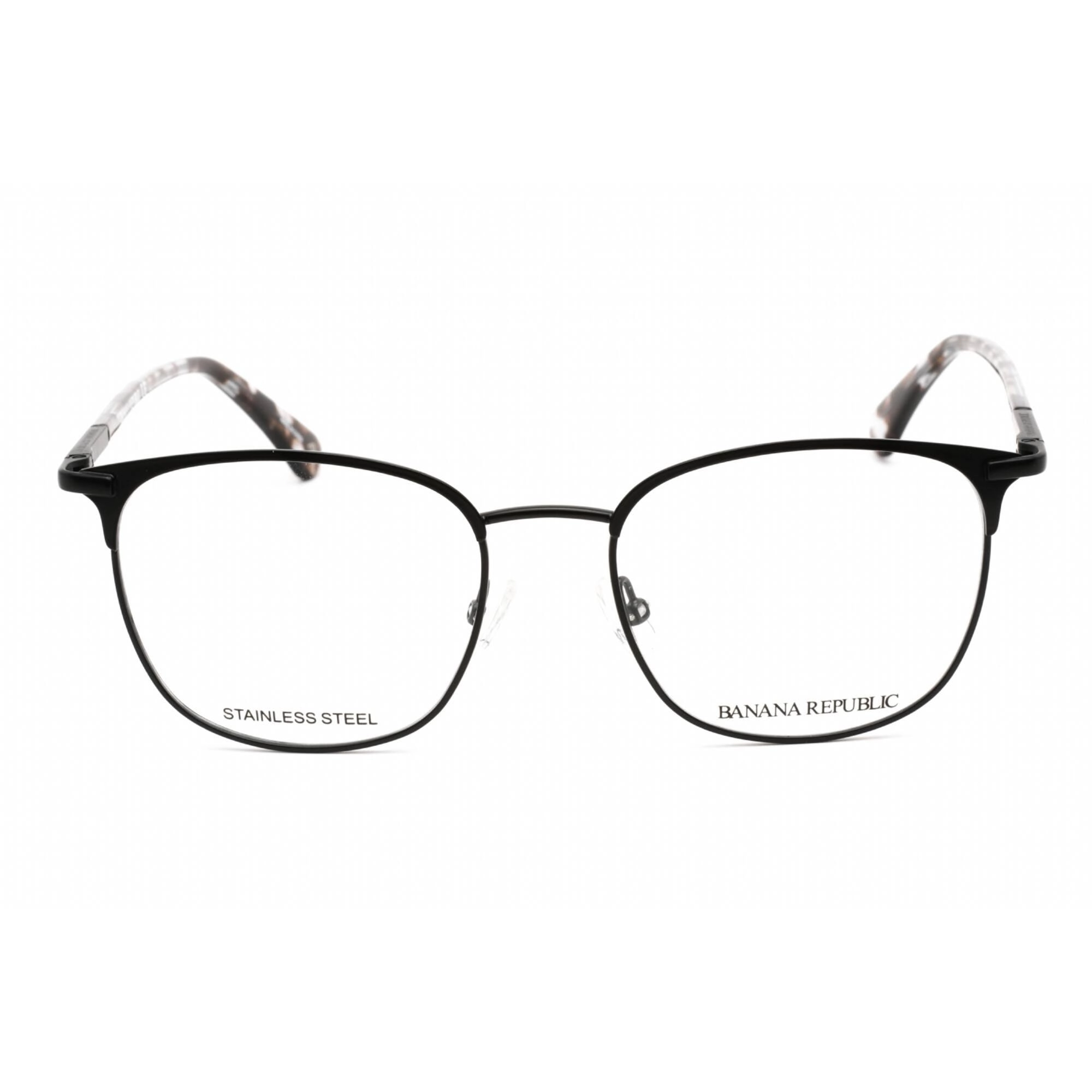 Banana Republic Men's Eyeglasses - Rectangular Matte Black Frame | BR 111 0003 00
