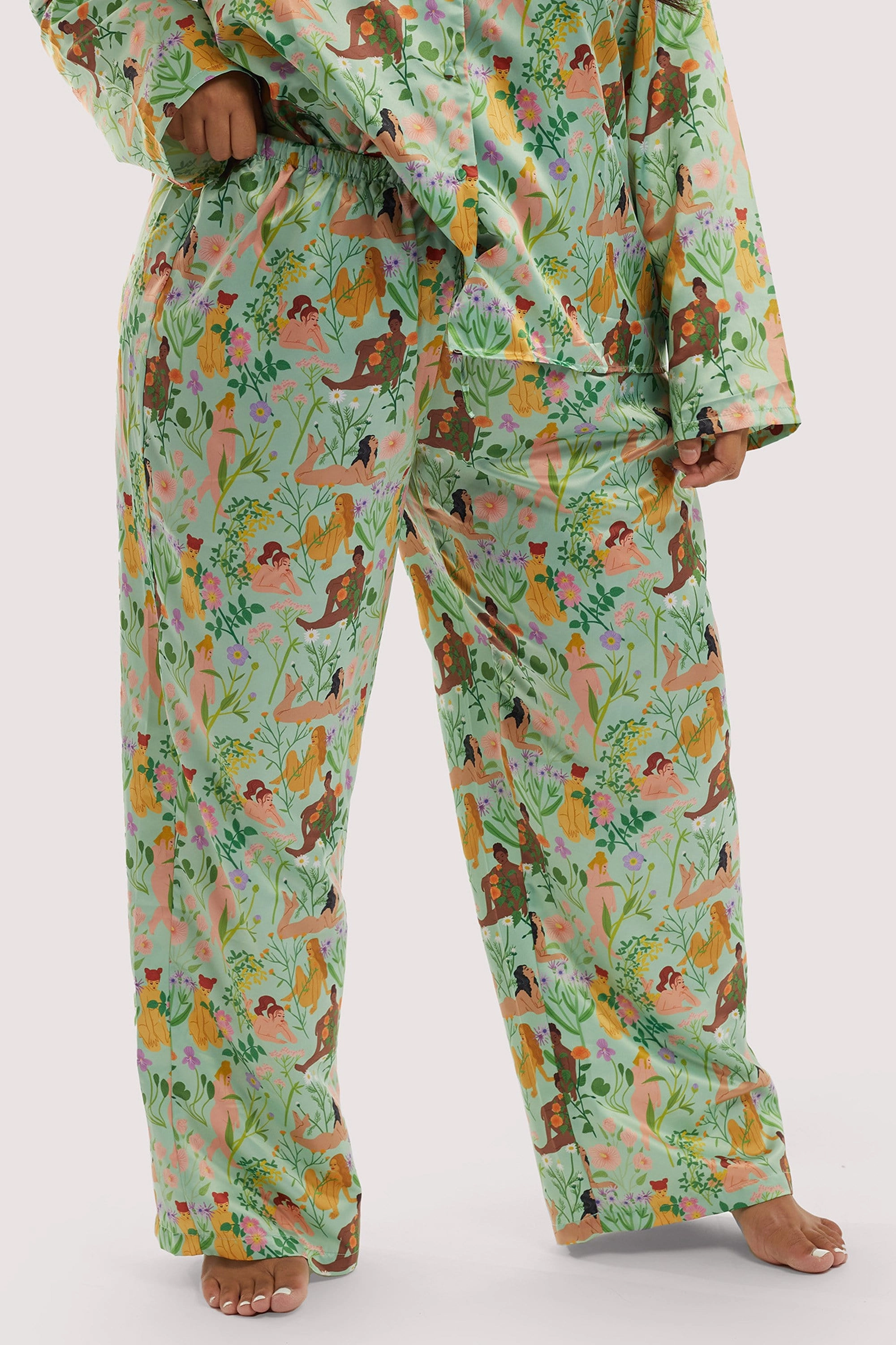 Bodil Jane Recycled Nudes & Flowers Trousers