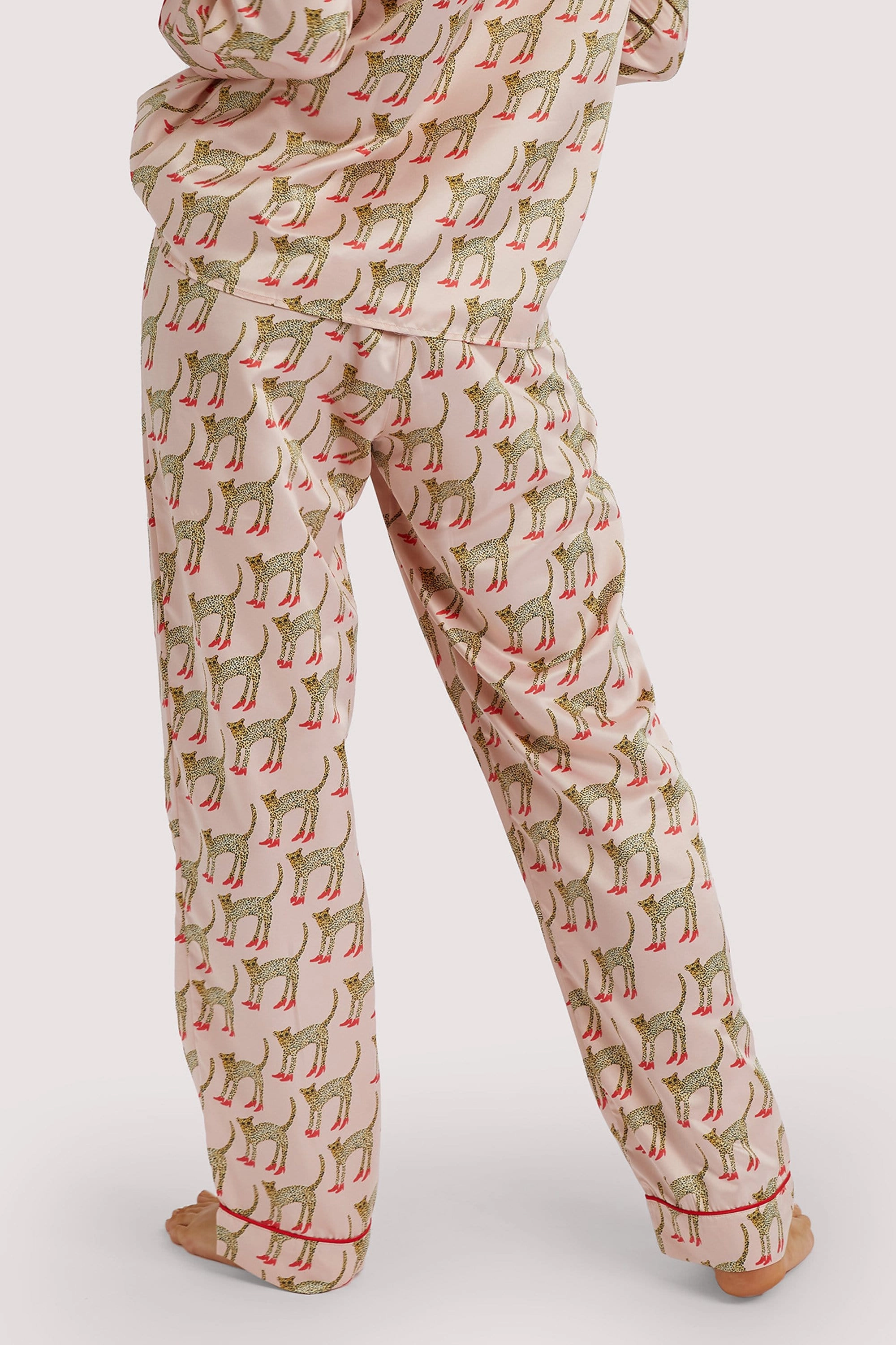 Bouffants Recycled Cheeta Satin Trousers