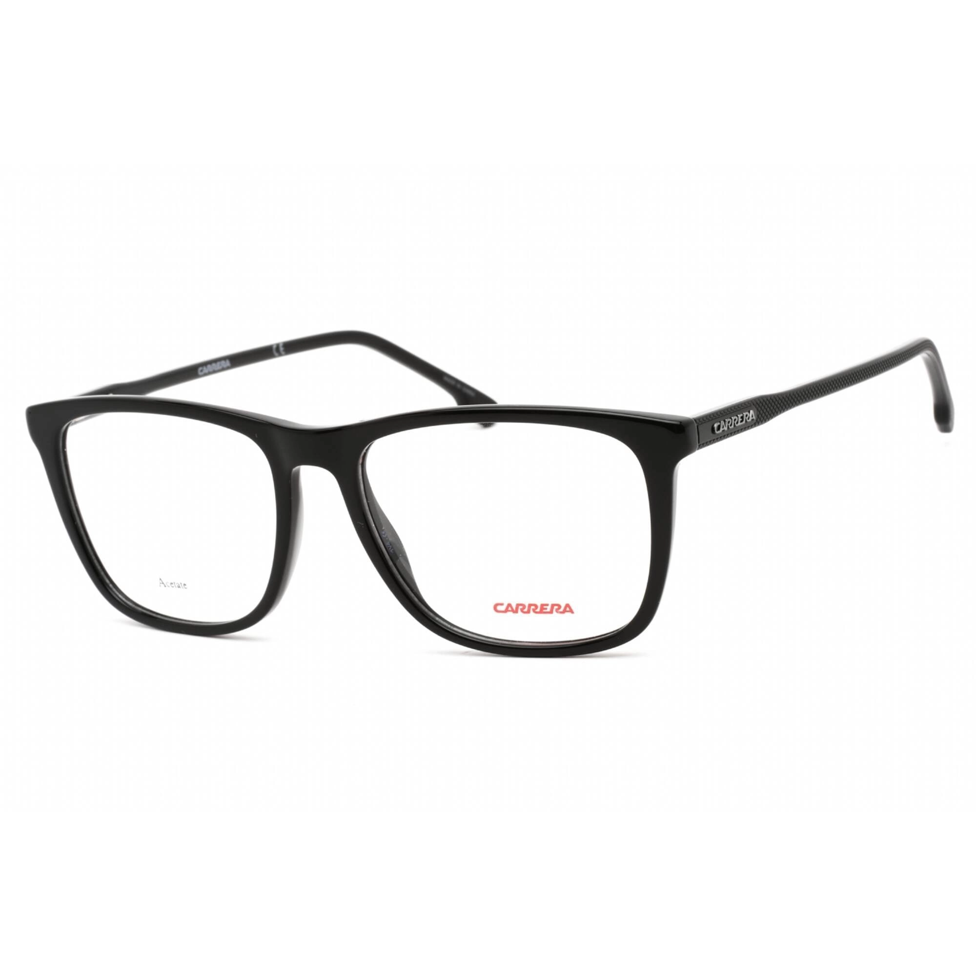 Carrera Men's Eyeglasses - Black Acetate Square Shape Frame | CARRERA 263 0807 00