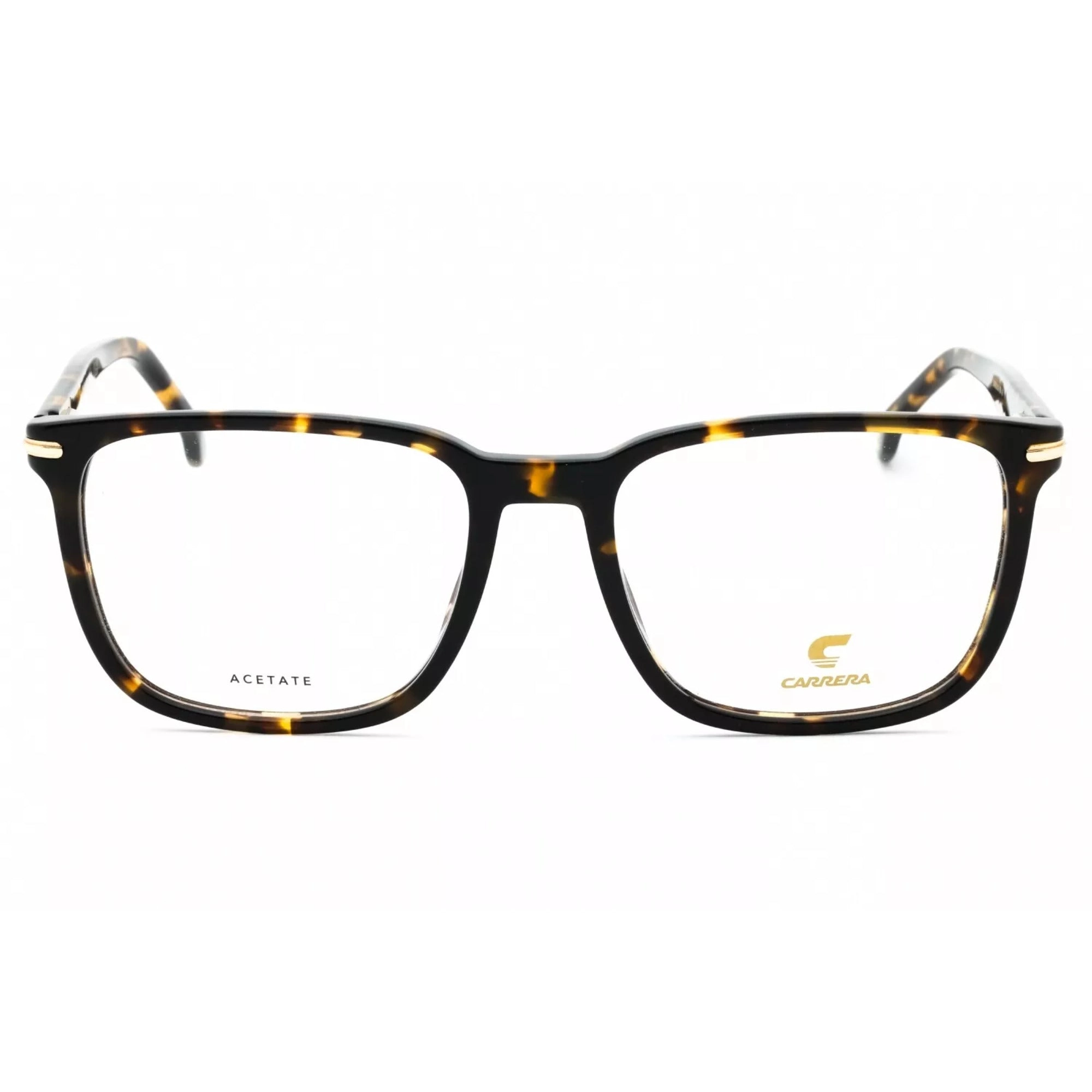 Carrera Men's Eyeglasses - Havana Plastic Full Rim Square Frame Demo Lens | 309 0086