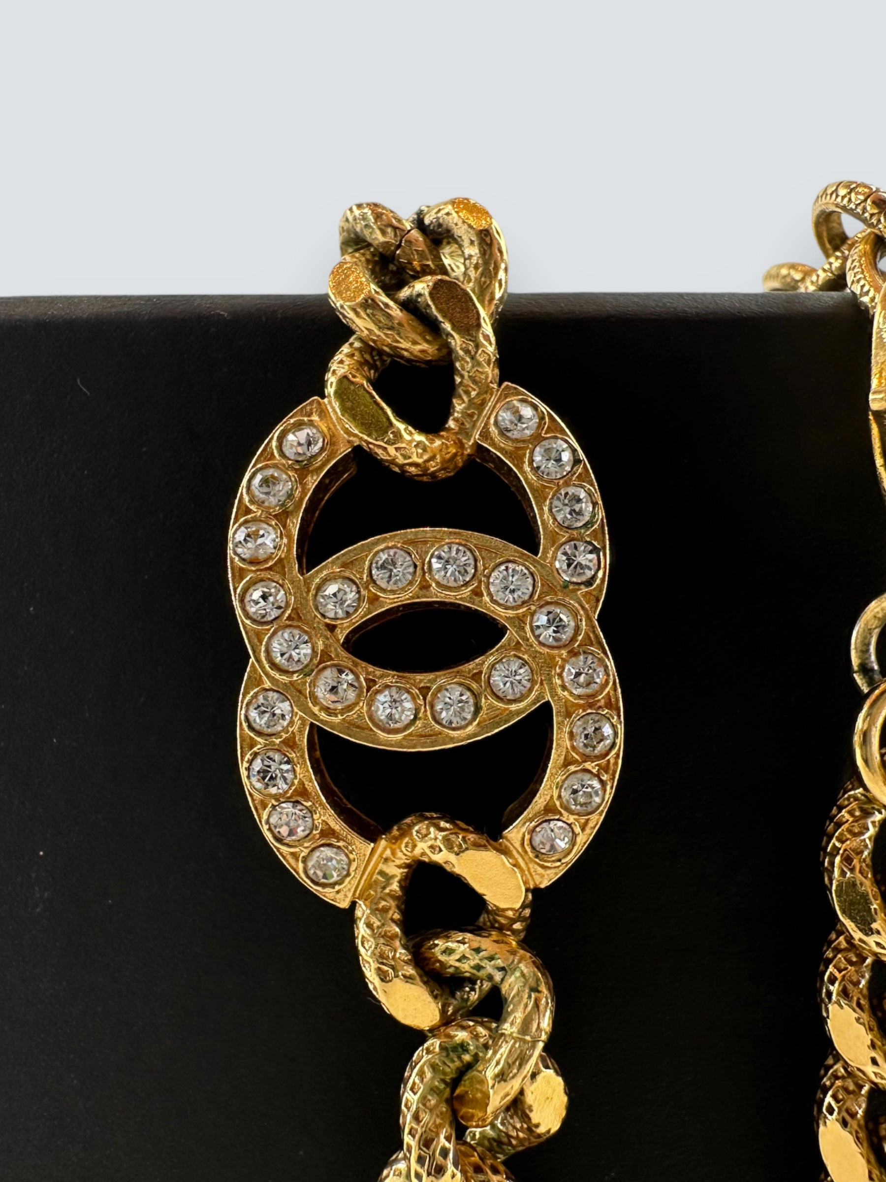 Chanel Goldtone CC Necklace