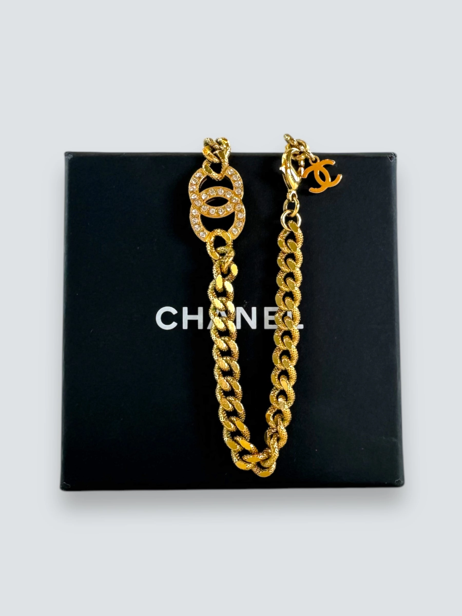 Chanel Goldtone CC Necklace