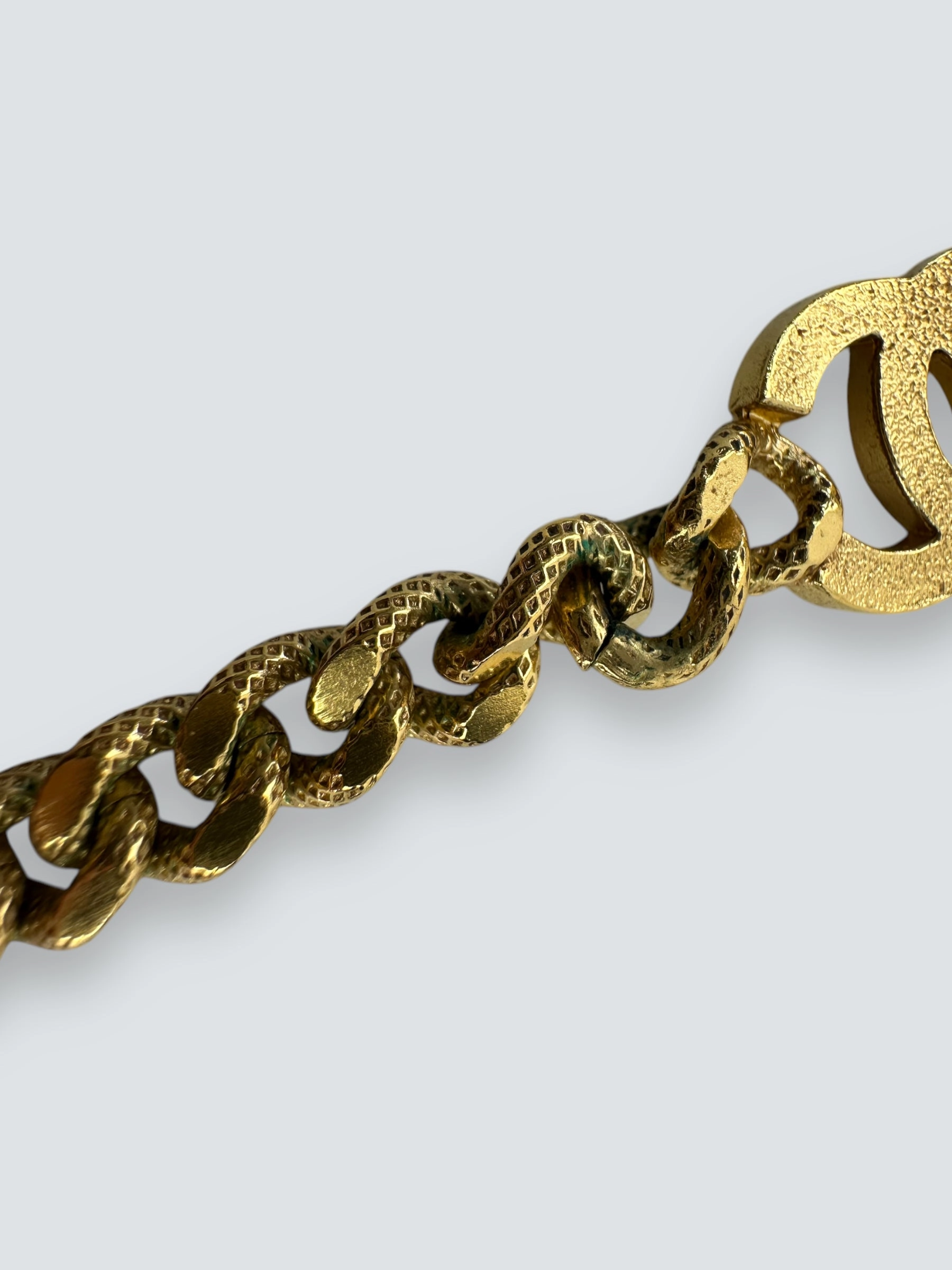 Chanel Goldtone CC Necklace