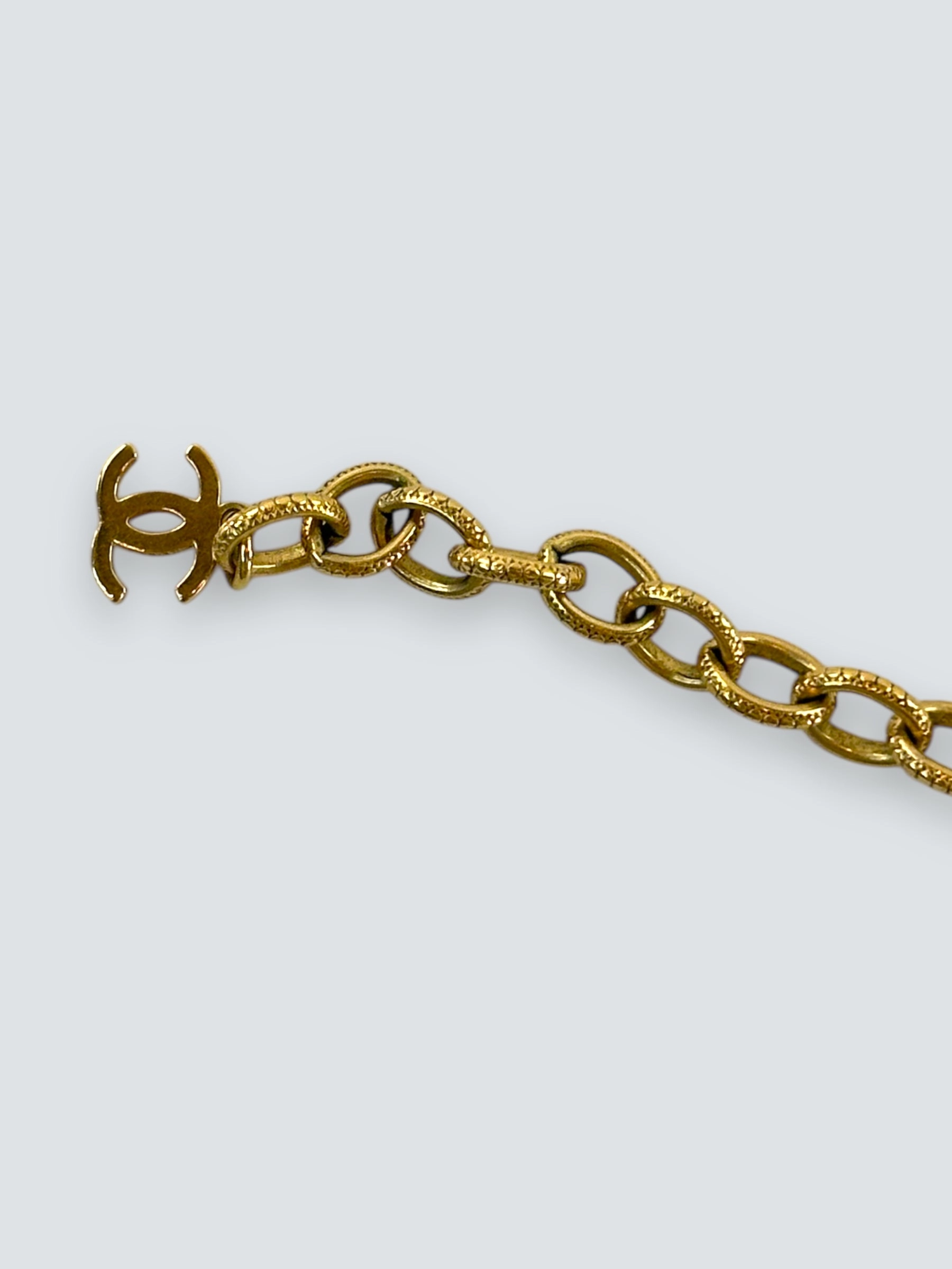 Chanel Goldtone CC Necklace