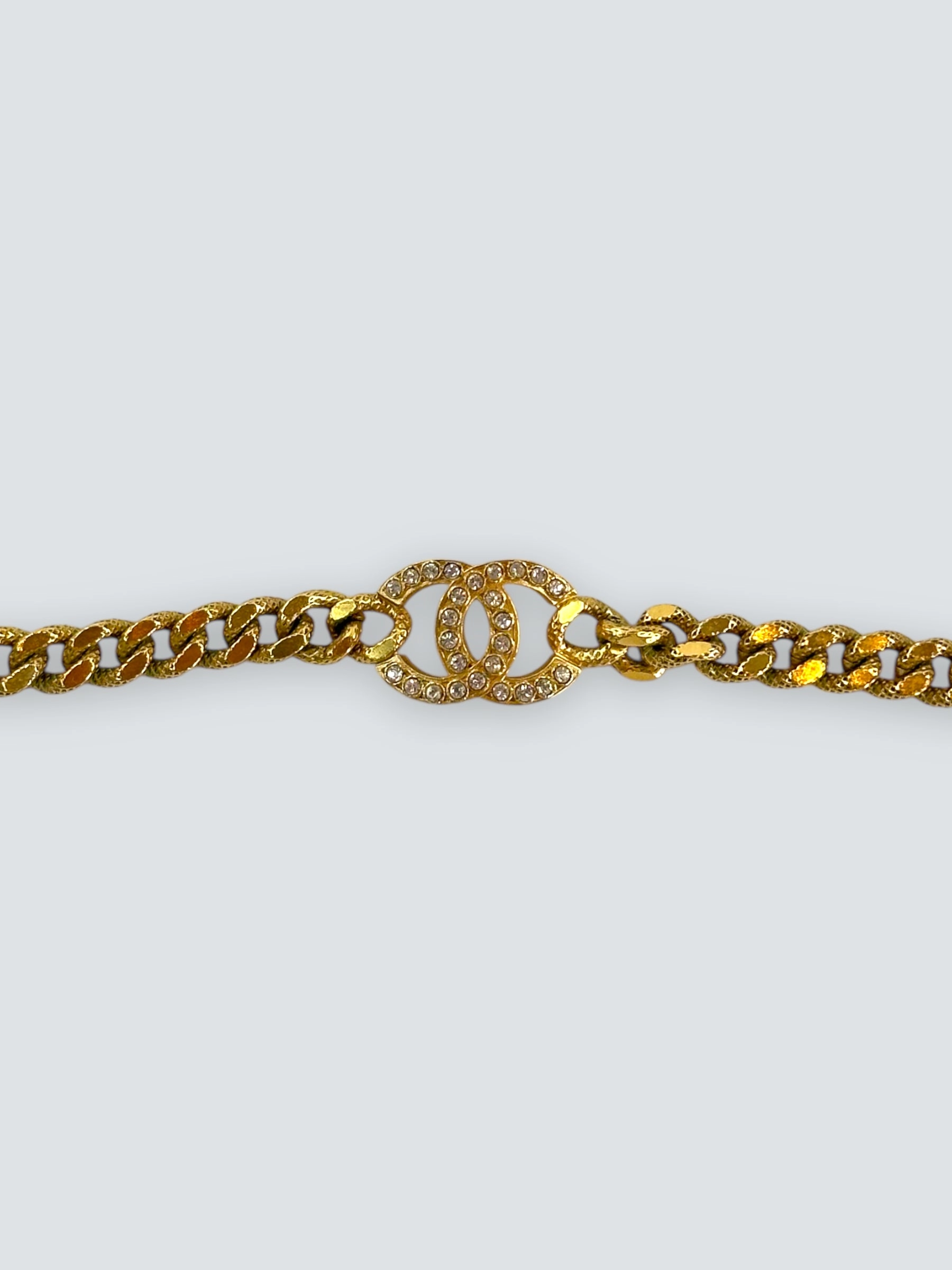 Chanel Goldtone CC Necklace