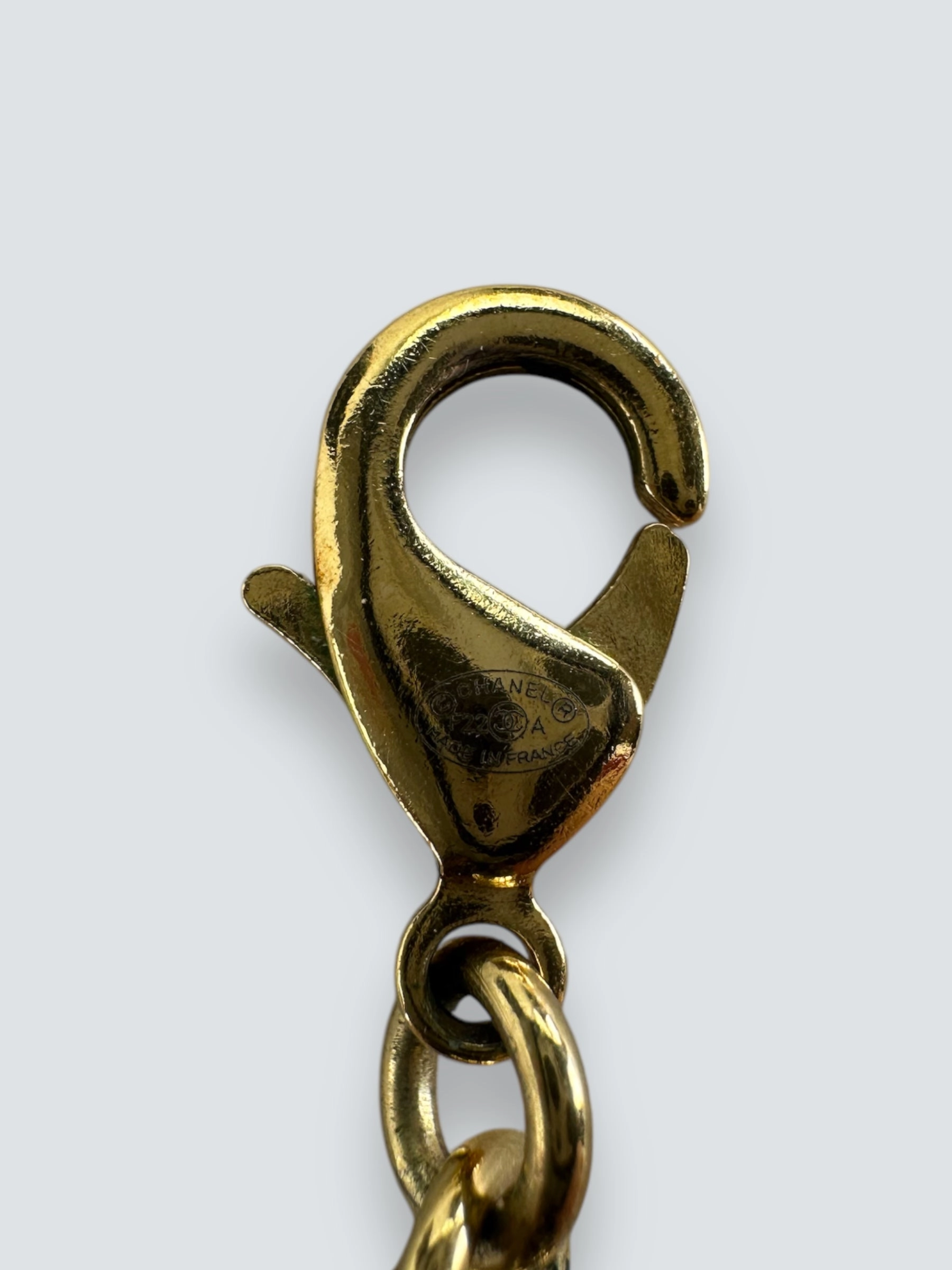 Chanel Goldtone CC Necklace