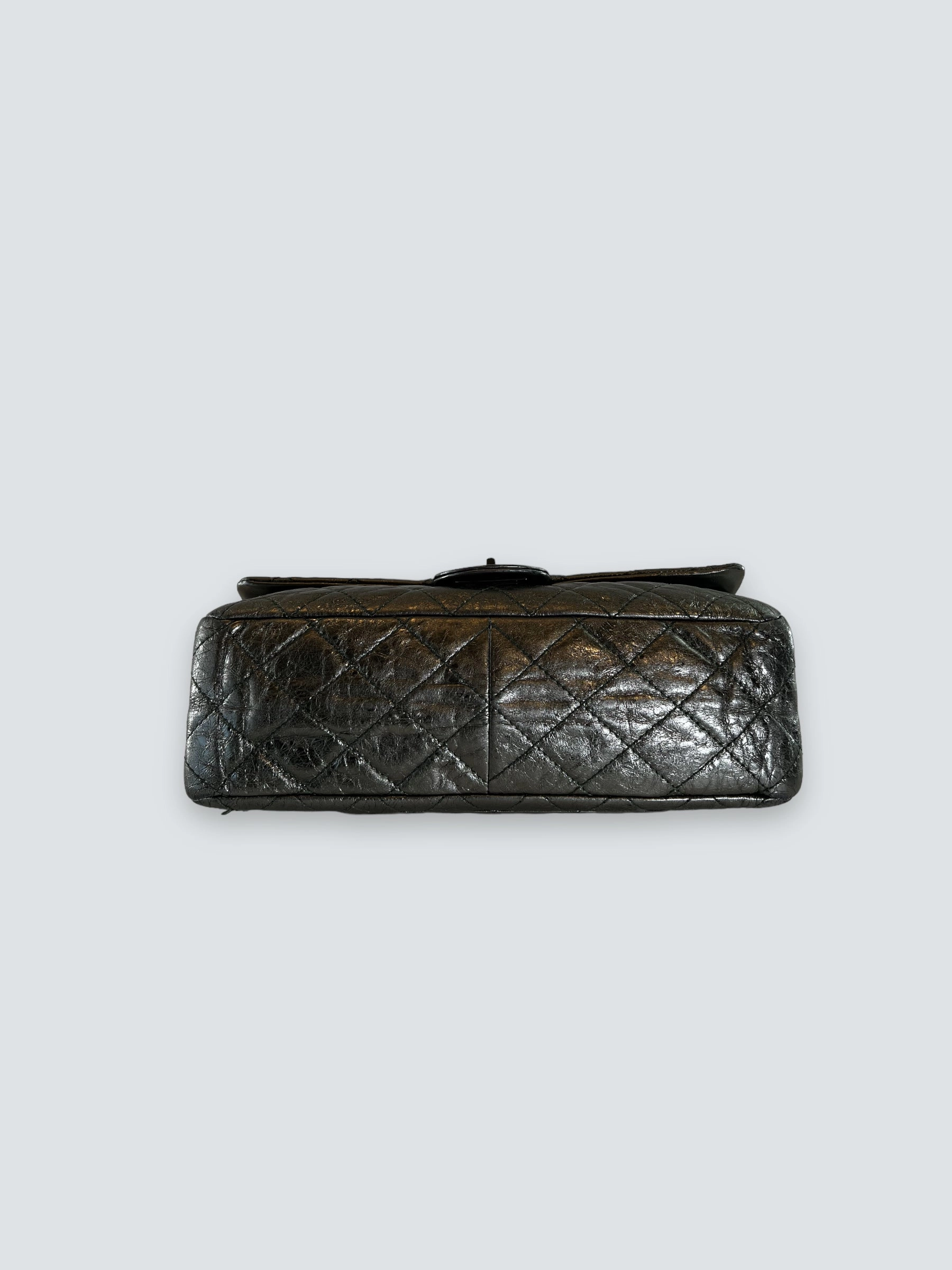 Chanel Large Metallic Green Calfskin Leather 2.55 Reissue Handbag