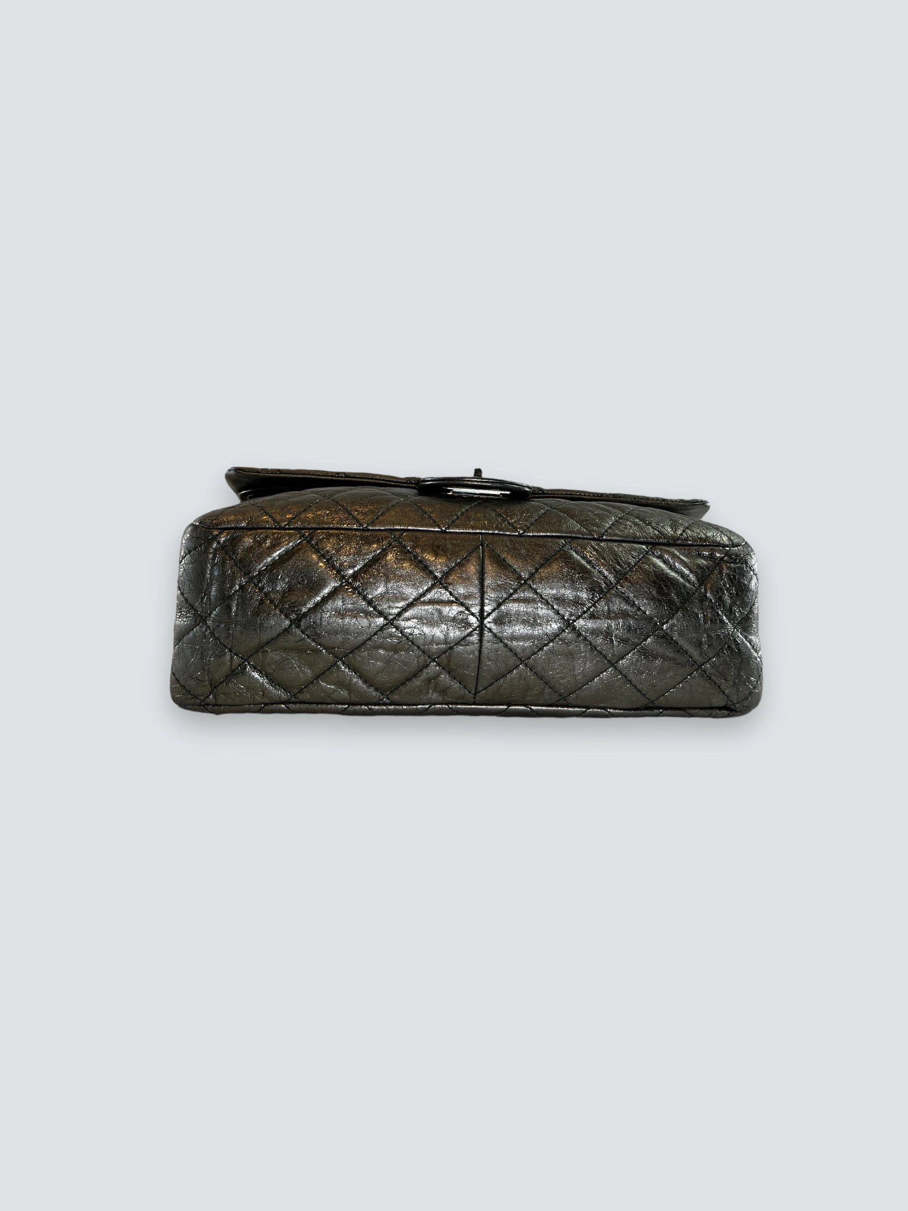 Chanel Large Metallic Green Calfskin Leather 2.55 Reissue Handbag