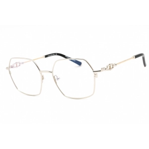 Charriol Men's Eyeglasses - Full Rim Shiny Silver/Gold Hexagon Metal | PC71049 C02
