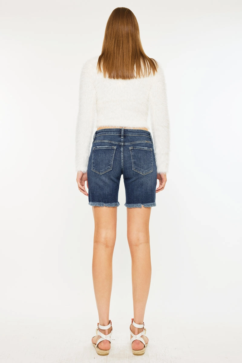 Chelsea Mid Rise Midi Shorts
