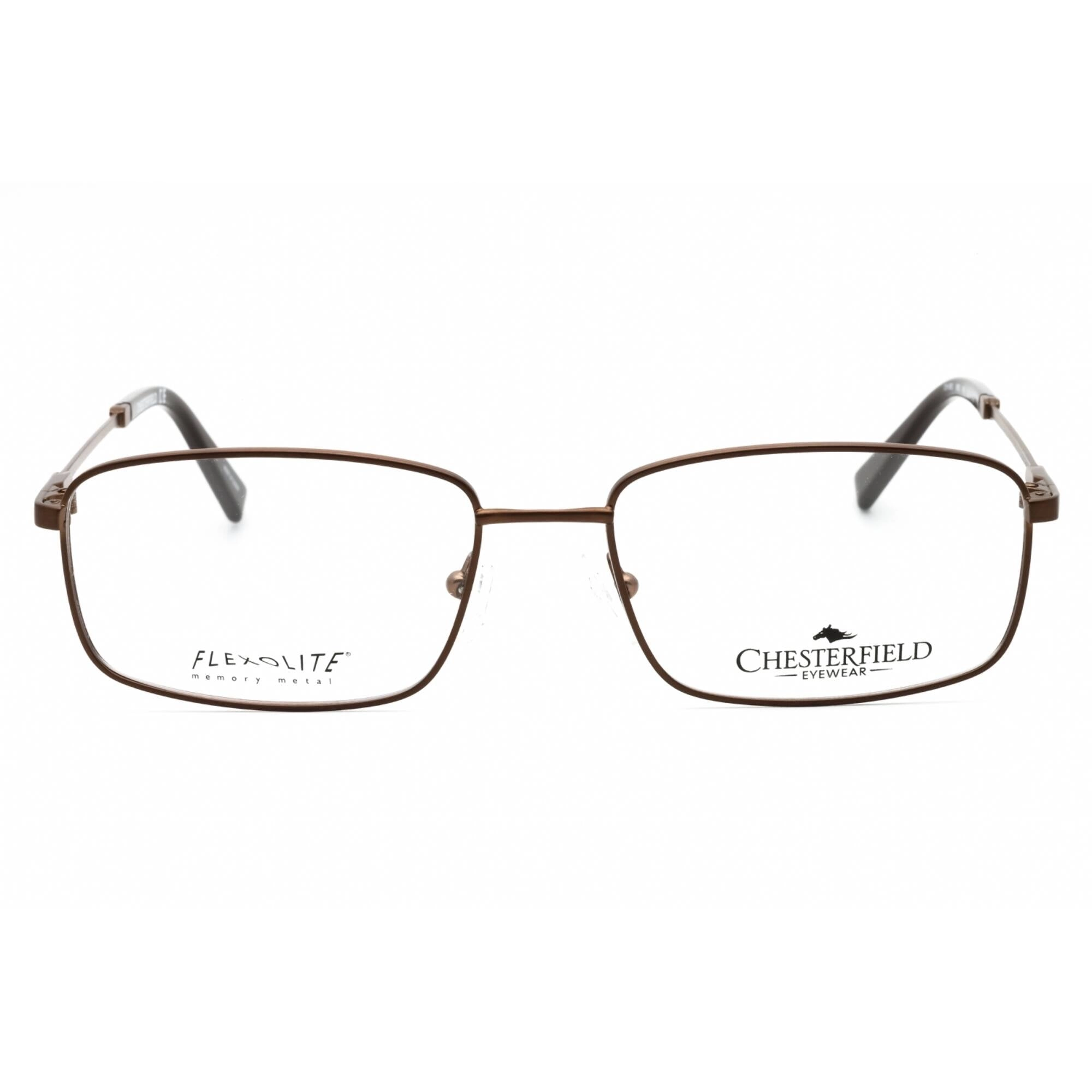 Chesterfield Men's Eyeglasses - Brown Full Rim Rectangular Frame | CH 892 009Q 00