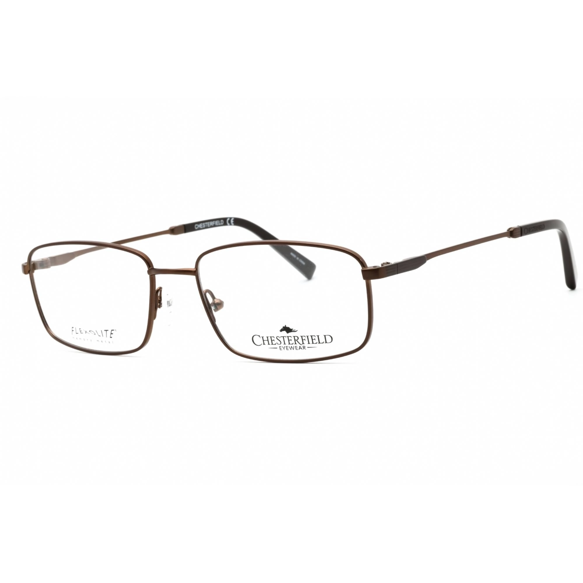 Chesterfield Men's Eyeglasses - Brown Full Rim Rectangular Frame | CH 892 009Q 00