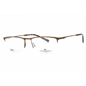 Chesterfield Men's Eyeglasses - Brown Rectangular Half Rim Frame | CH 101XL 009Q 00