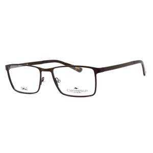 Chesterfield Men's Eyeglasses - Full Rim Dark Brown Metal Rectangular | 55XL 0R0Z 00