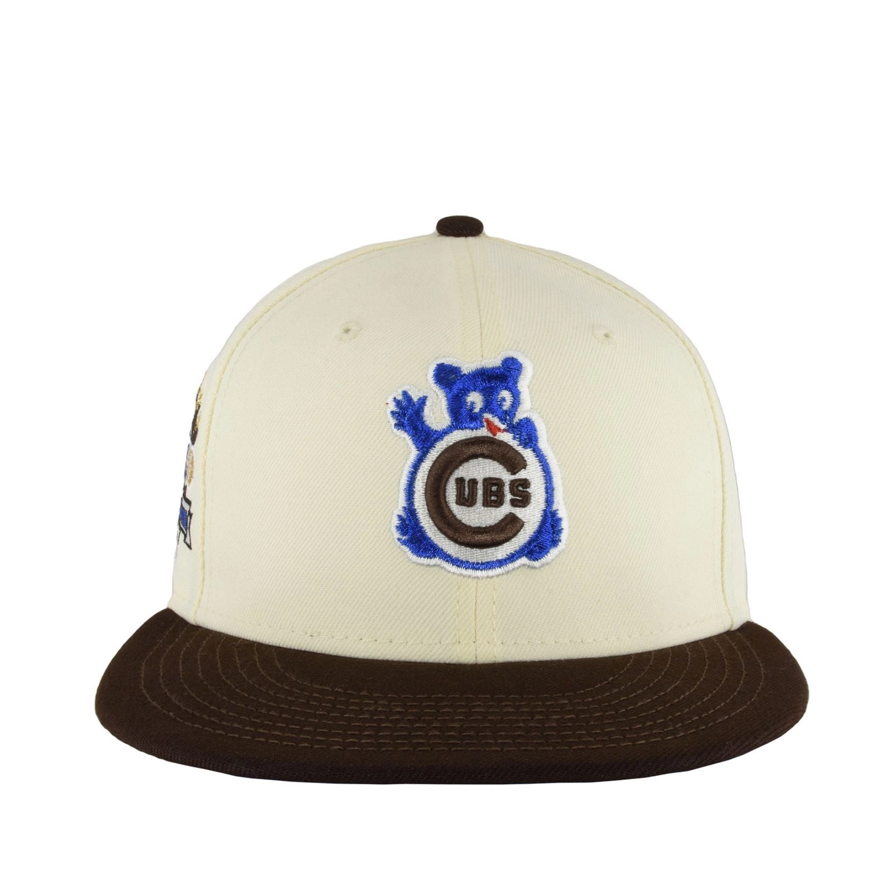 Chicago Cubs Chrome/Burnt Wood Waving Bear 1990ASG New Era 59FIFTY Fitted Hat
