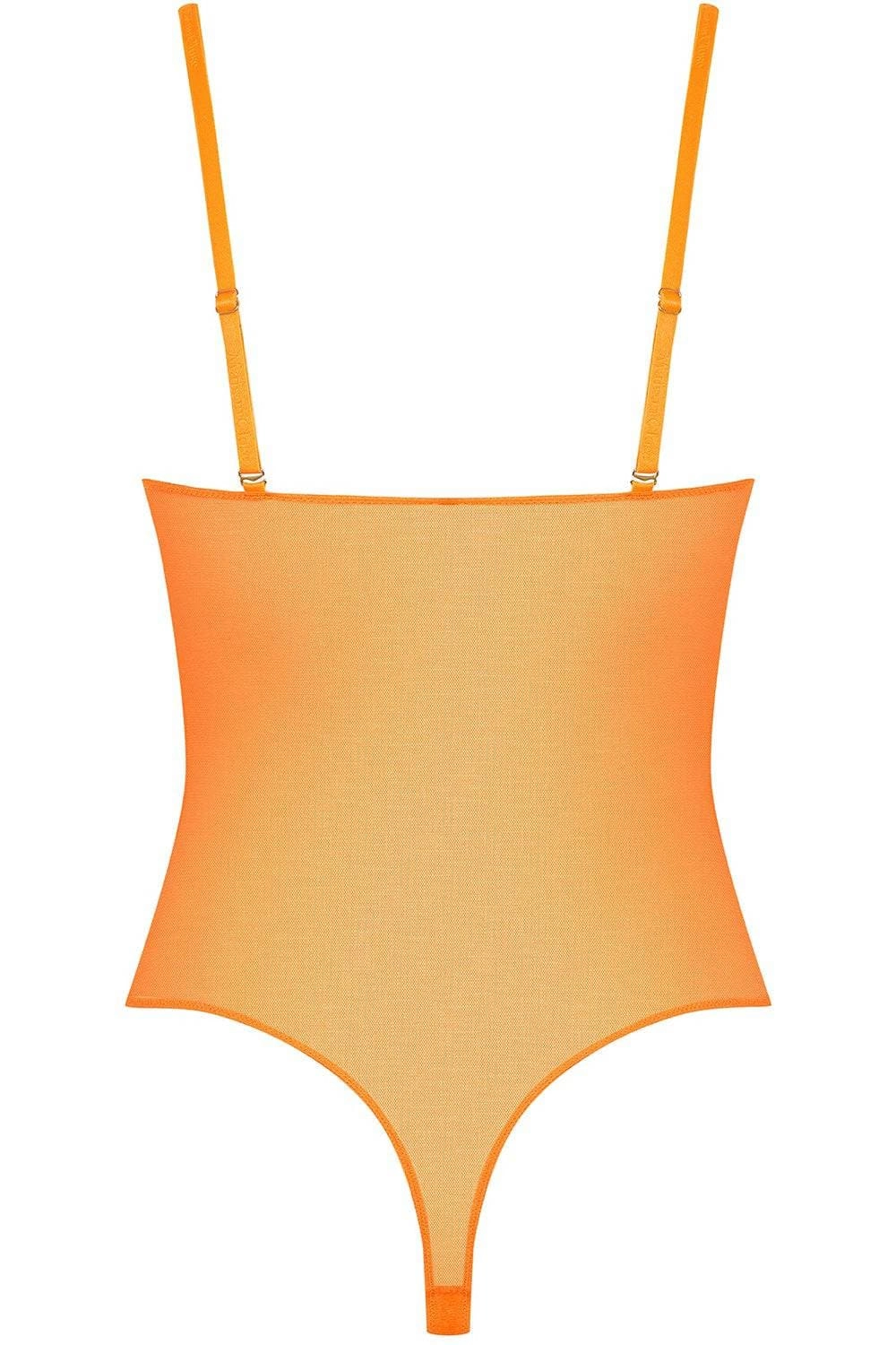 Corps à Corps Thong Bodysuit Neon Orange
