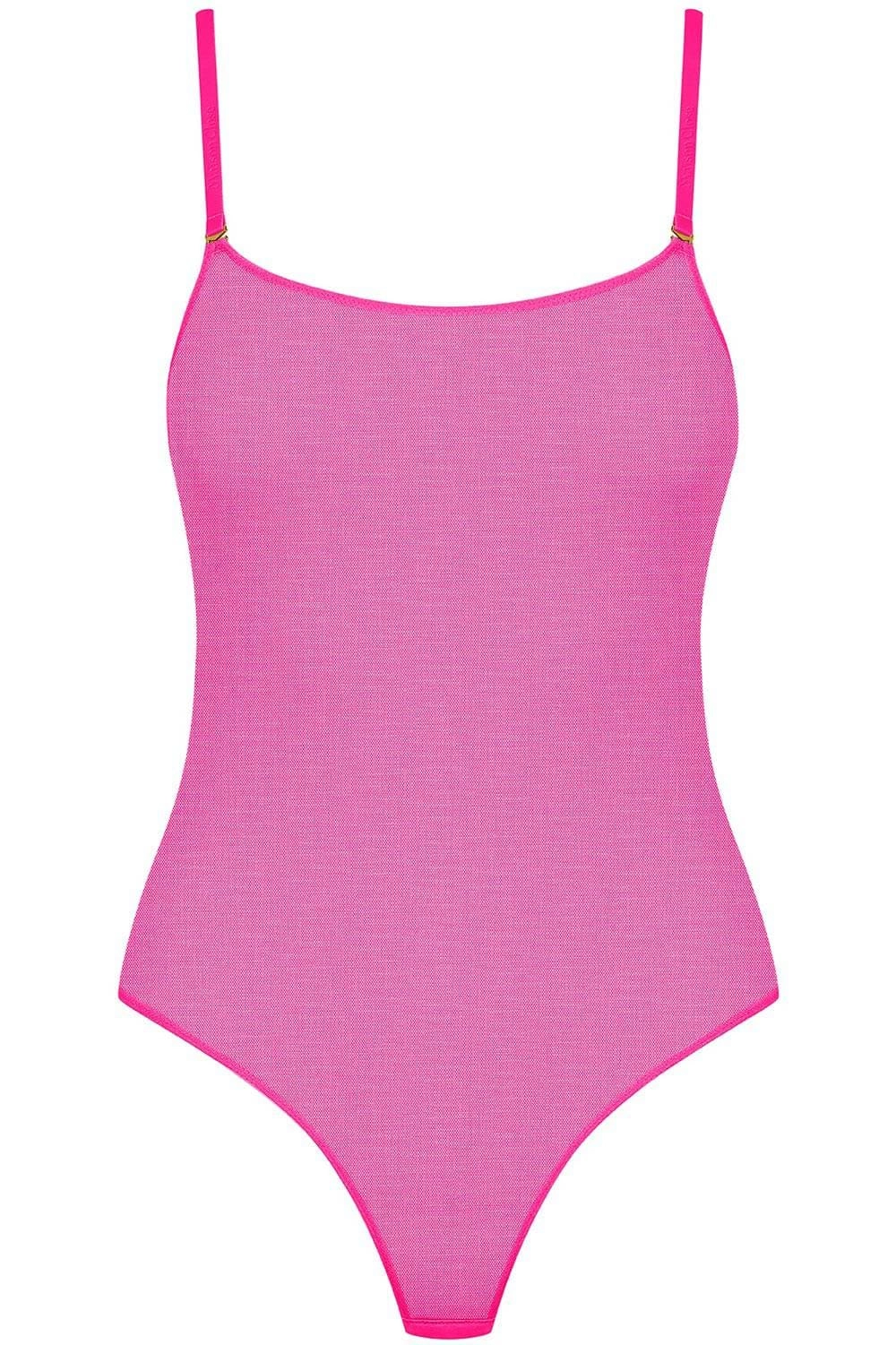 Corps à Corps Thong Bodysuit Neon Pink