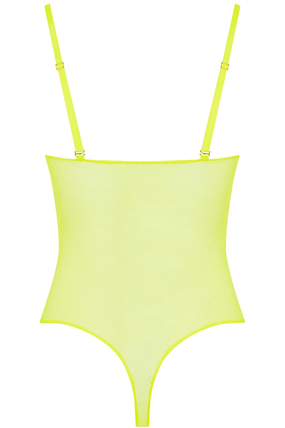 Corps à Corps Thong Bodysuit Neon Yellow