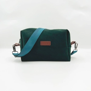 Dark Green Alcantara Bag