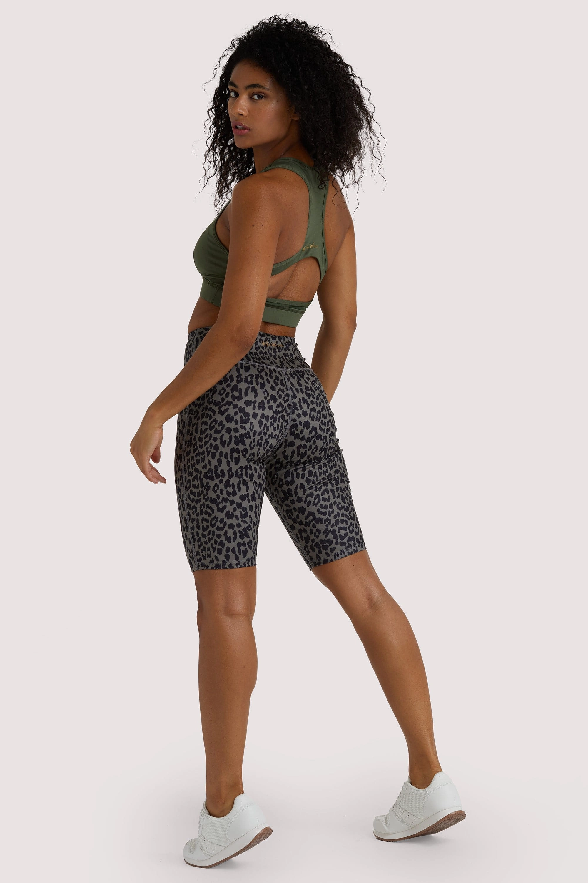 Eco Dusty Olive Leopard Shorts