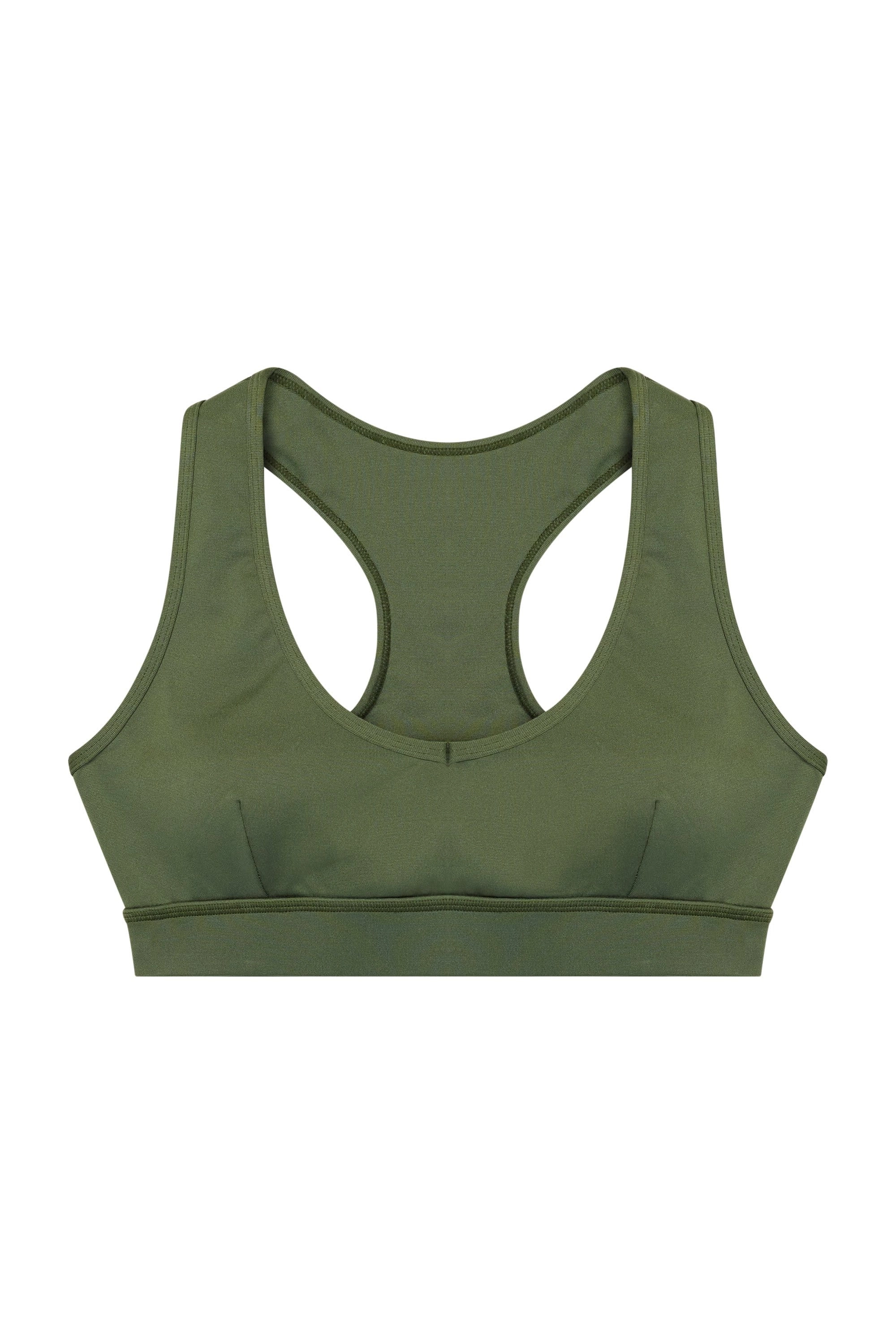 Eco Dusty Olive Racer Back Bra
