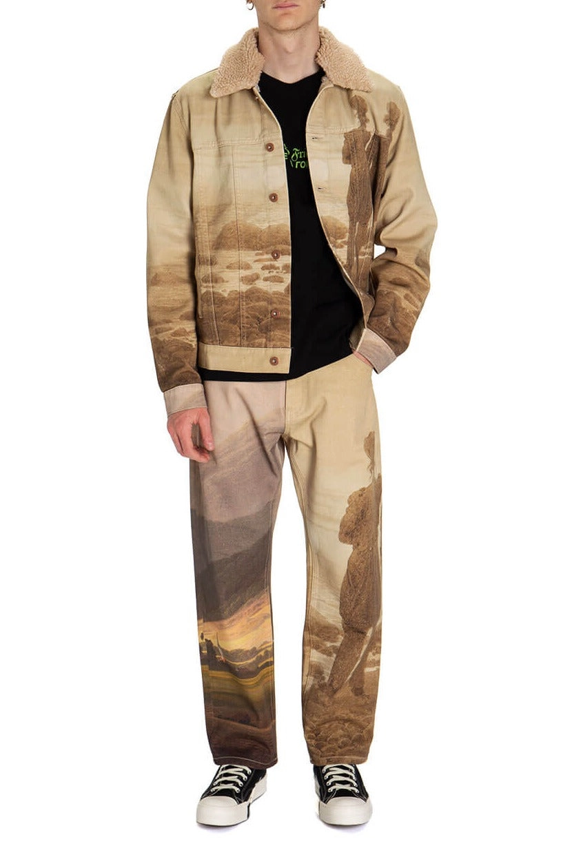 Edward Green Allover Graphic Print Jeans