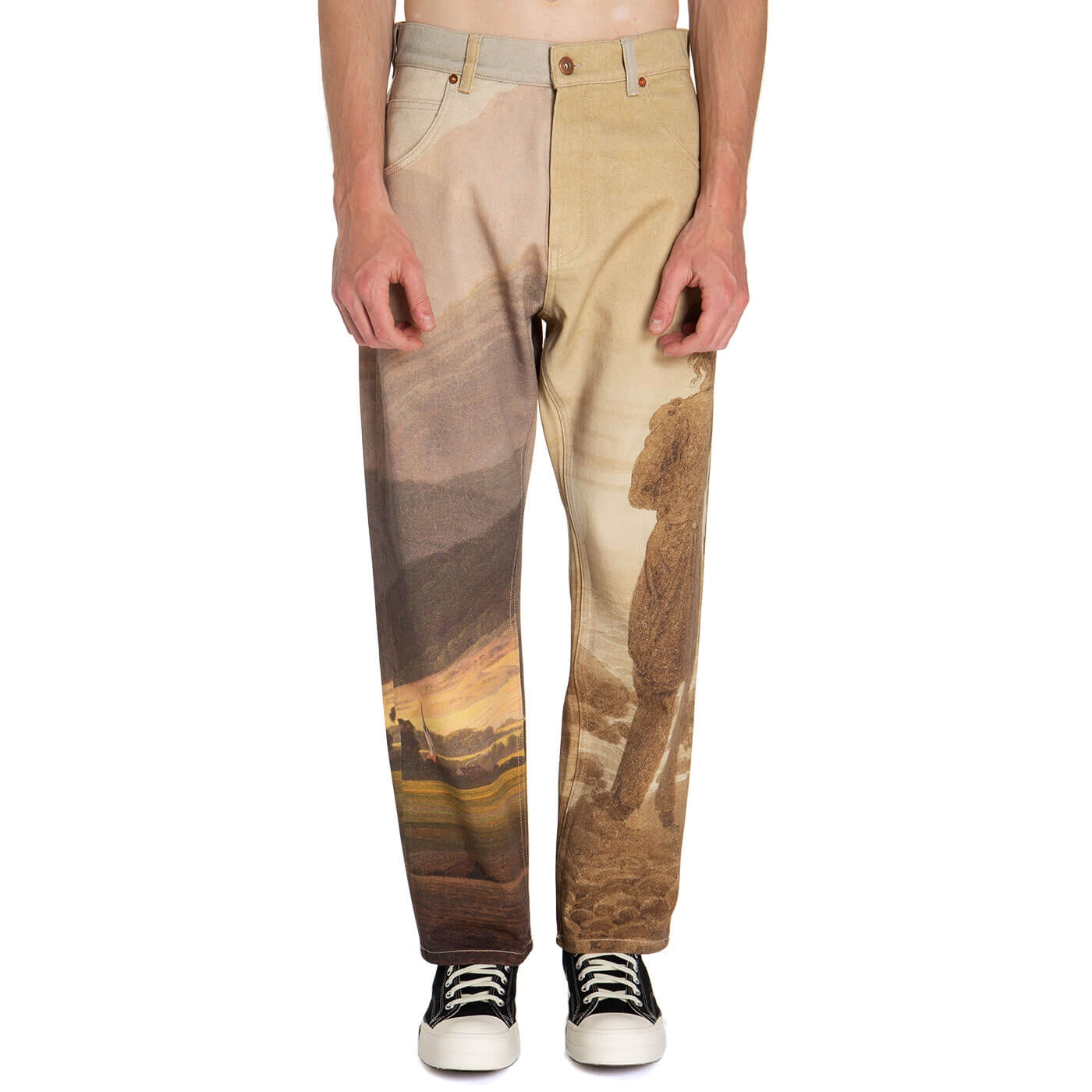 Edward Green Allover Graphic Print Jeans
