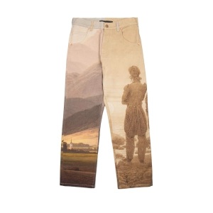 Edward Green Allover Graphic Print Jeans