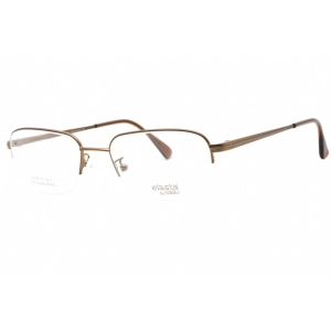 Elasta Men's Eyeglasses - Gold Ash Metal Full Rim Rectangular Frame | 7103 07ZB 00