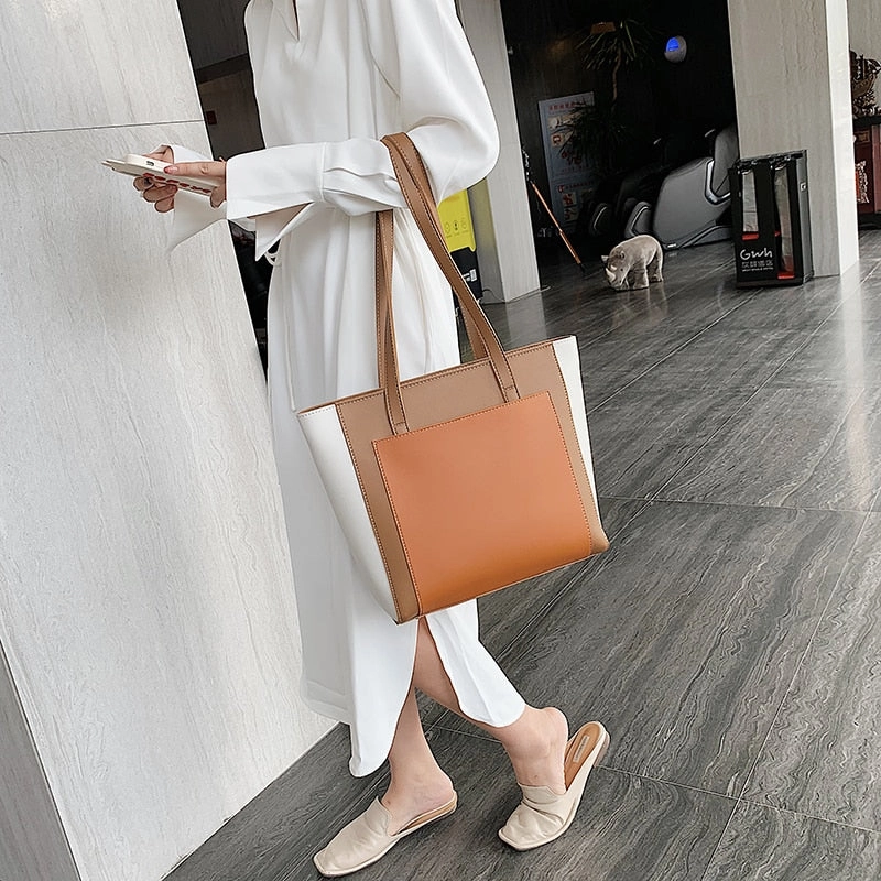 Female Luxury High Capacity Handbags Lady Winter Quality Hand Bag