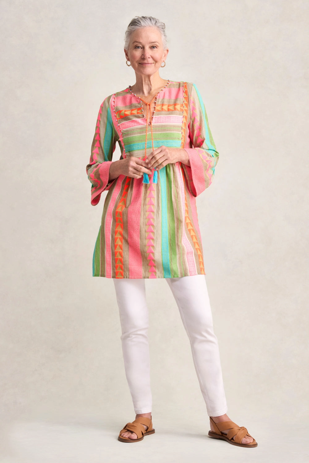 Fluoro Jacquard Kaftan - Fluoro Jacquard