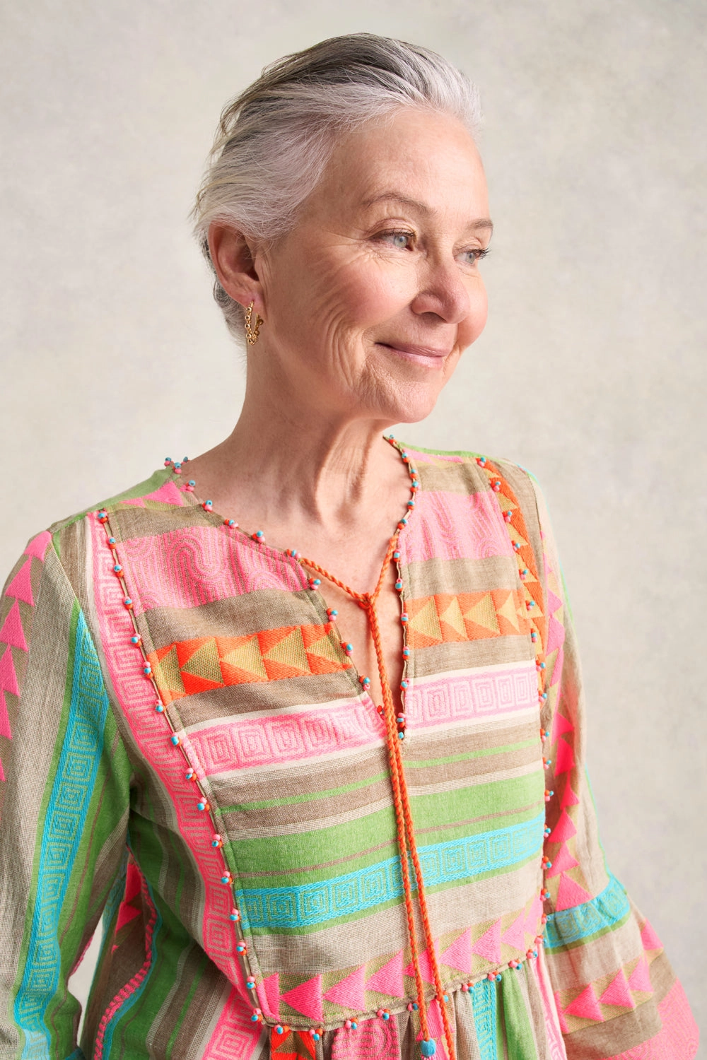 Fluoro Jacquard Kaftan - Fluoro Jacquard