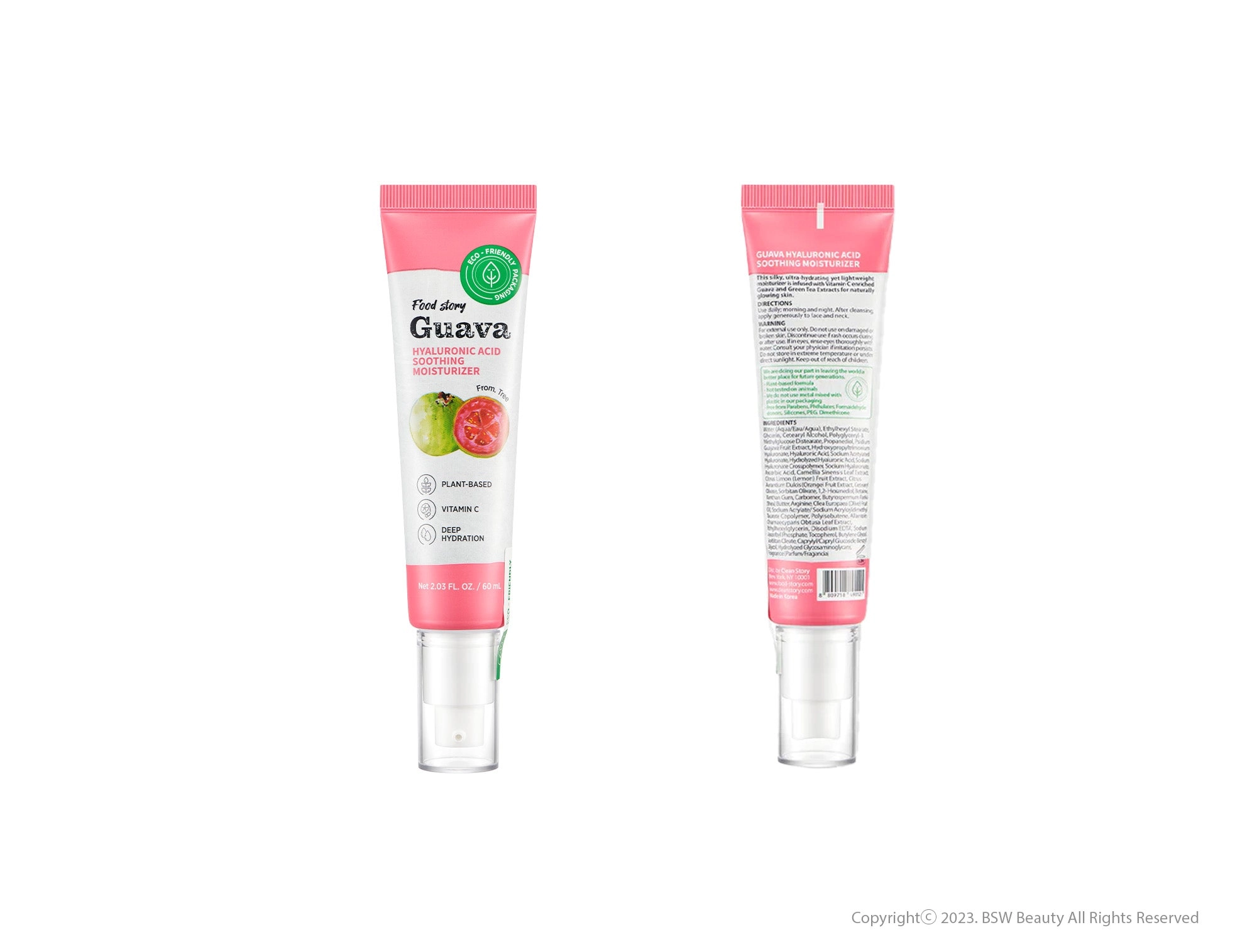 FOOD STORY GUAVA HYALURONIC ACID SOOTHING MOISTURIZER 2.03 FL. OZ. / 60 mL