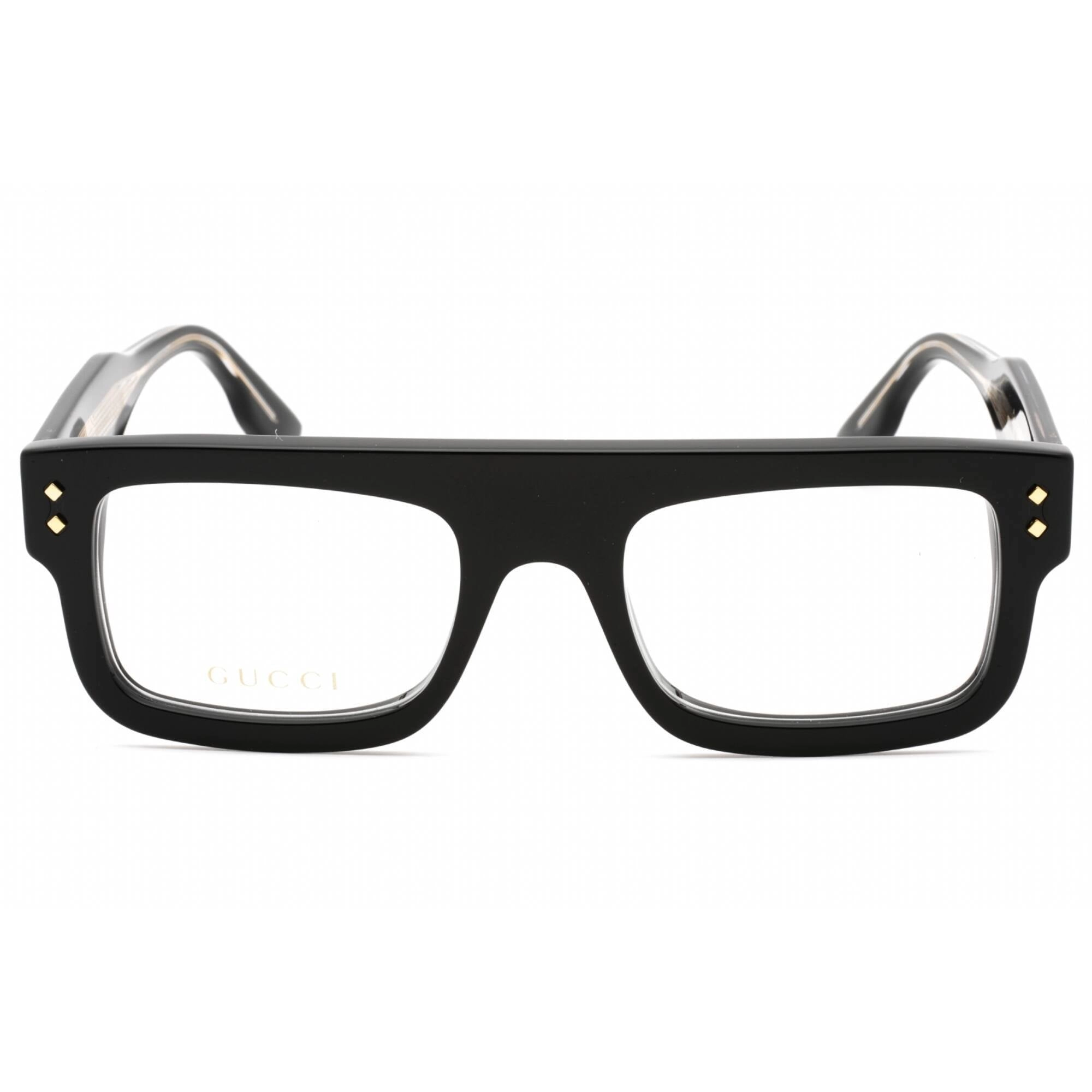 Gucci Men's Eyeglasses - Black Rectangular Full Rim Plastic Frame | GG1085O 001
