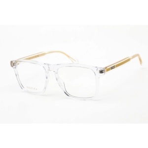 Gucci Men's Eyeglasses - Shiny Crystal Plastic Square Full Rim Frame | GG0561ON 005