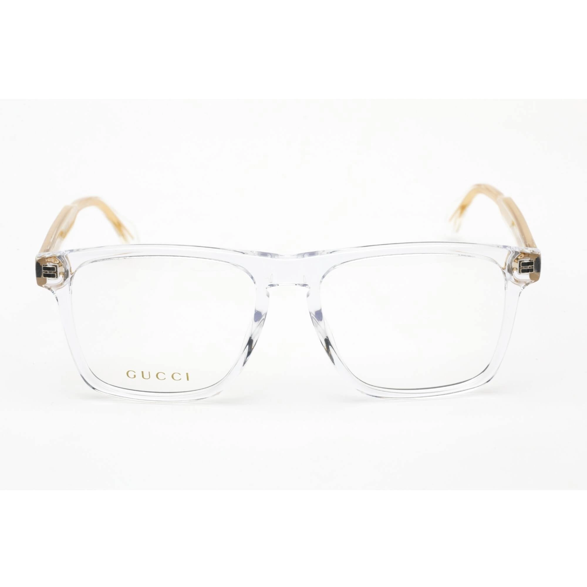 Gucci Men's Eyeglasses - Shiny Crystal Plastic Square Full Rim Frame | GG0561ON 005